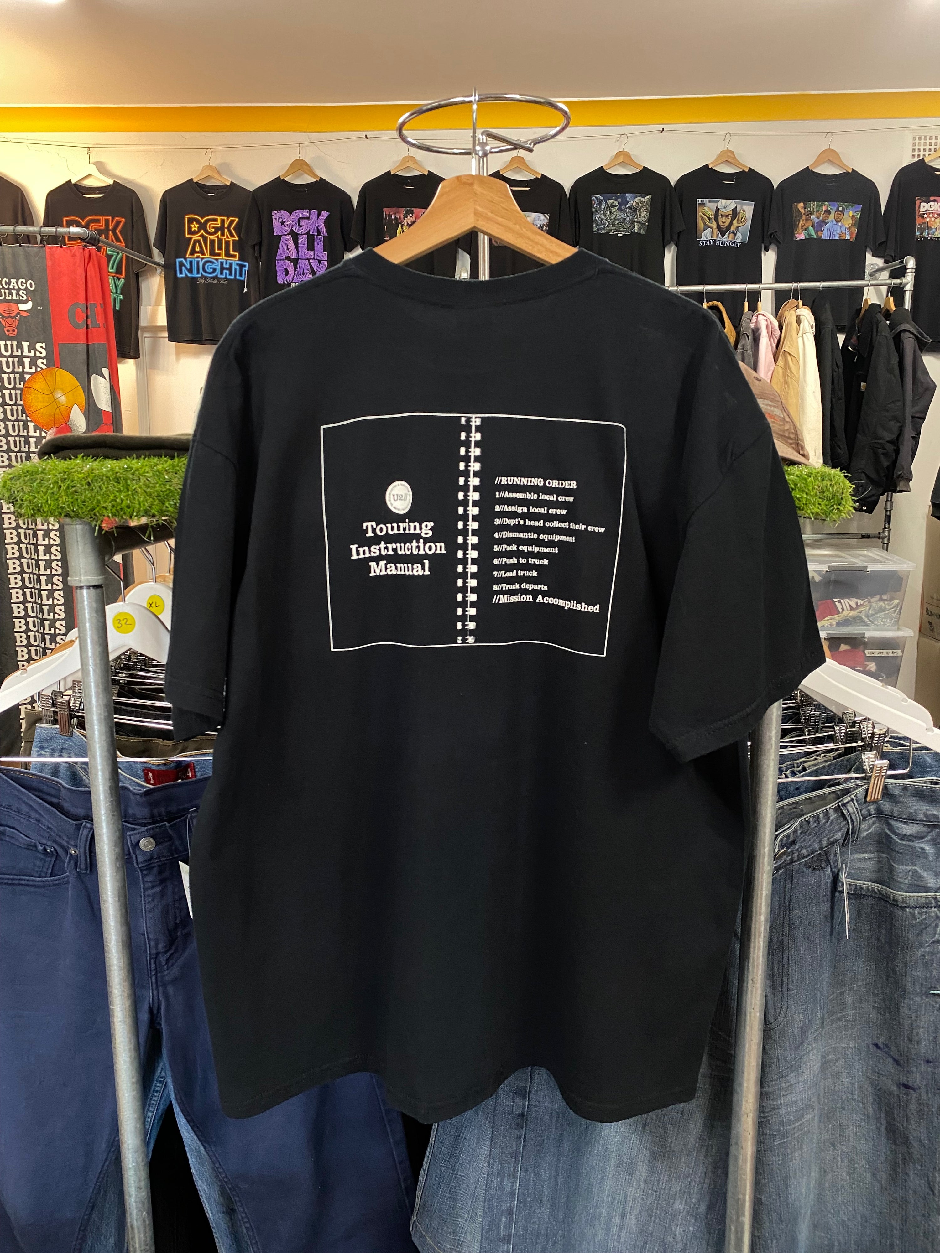 [XL] U2 Local Rigging Crew Double Sided Staff Tshirt