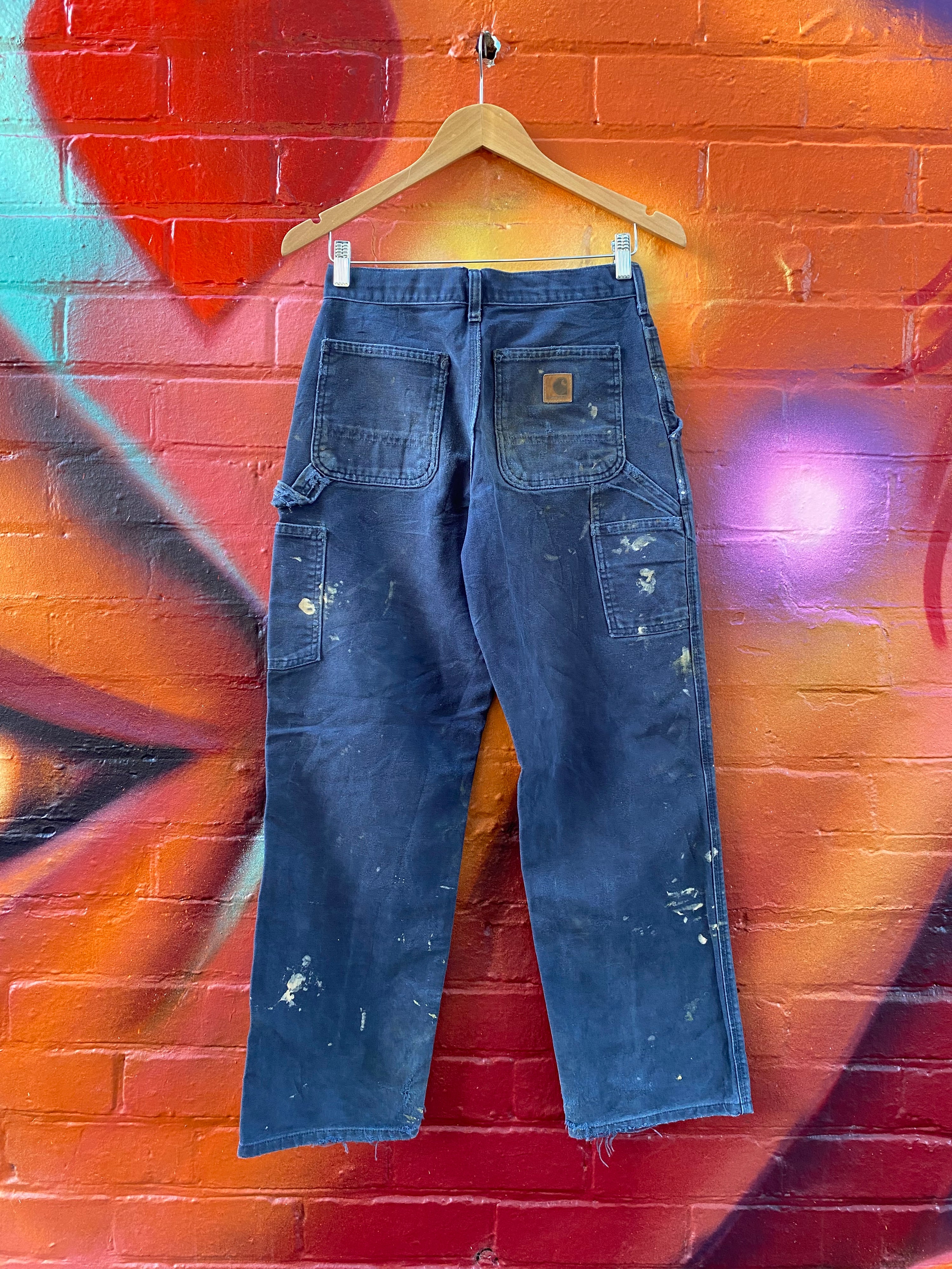 [28] Carhartt Thrashed Blue B11 MDT Carpenter Pants
