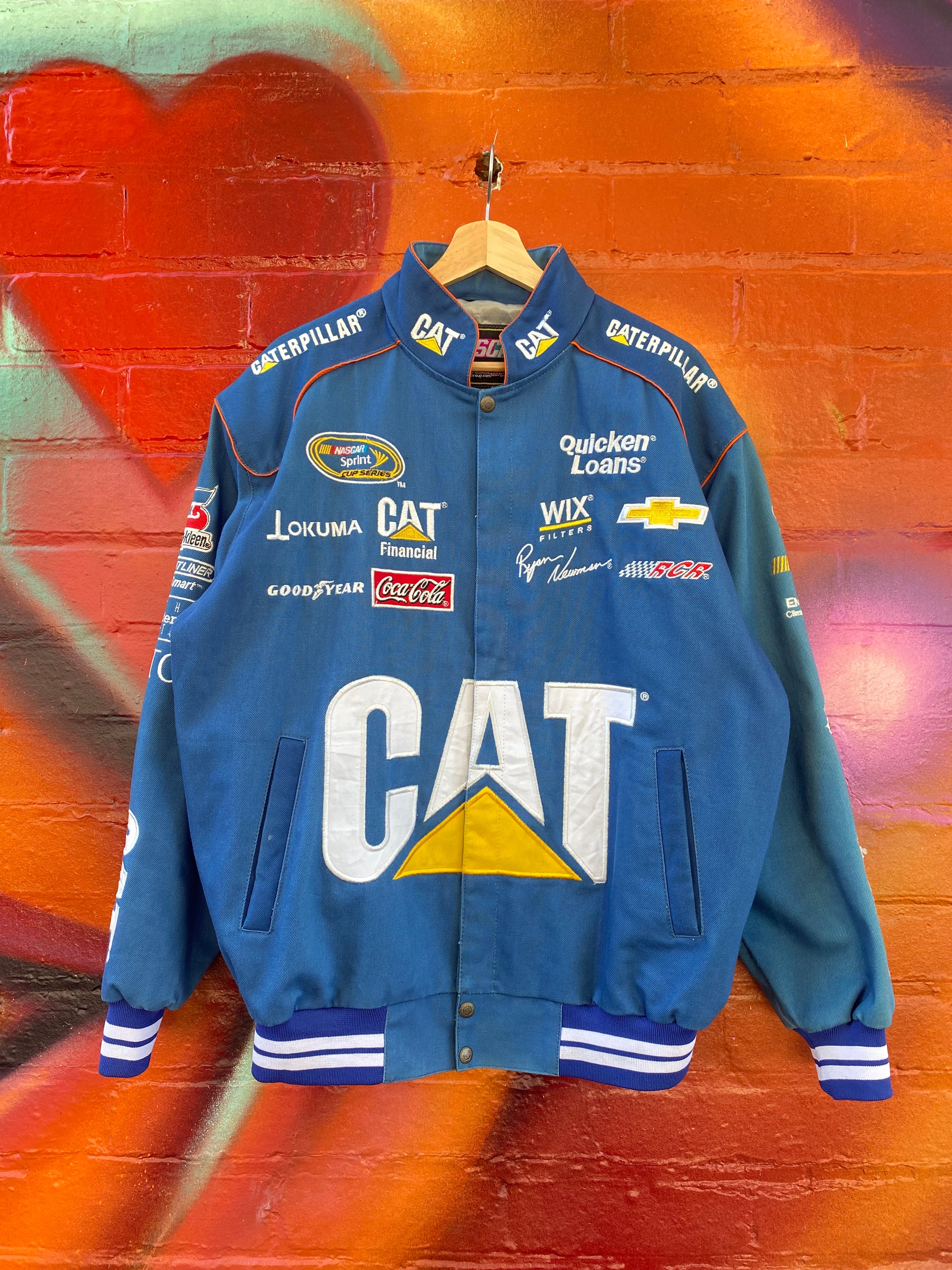[L] CAT Racing Jacket Blue