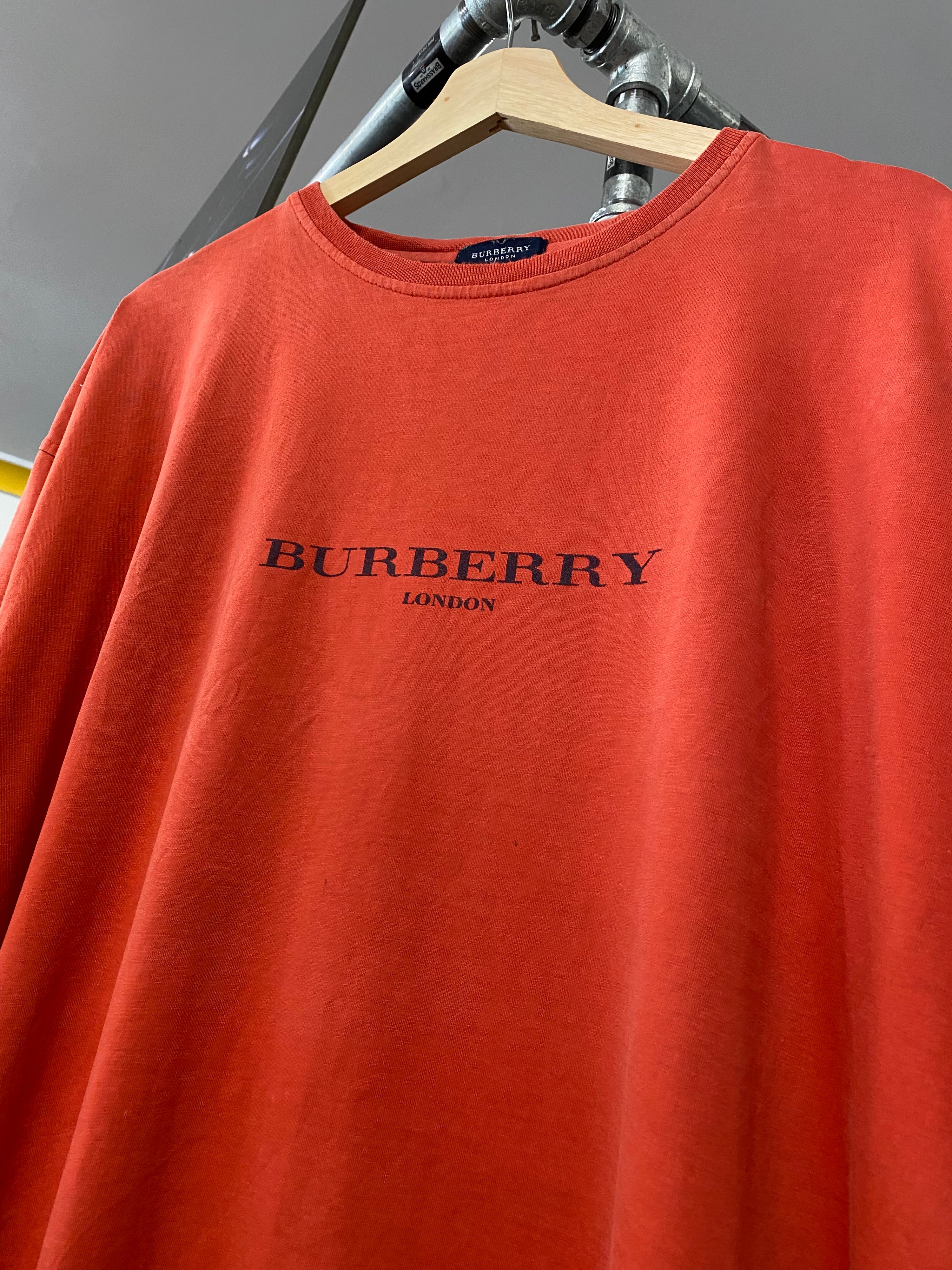 2XL - Bootleg Burberry London Red Tee