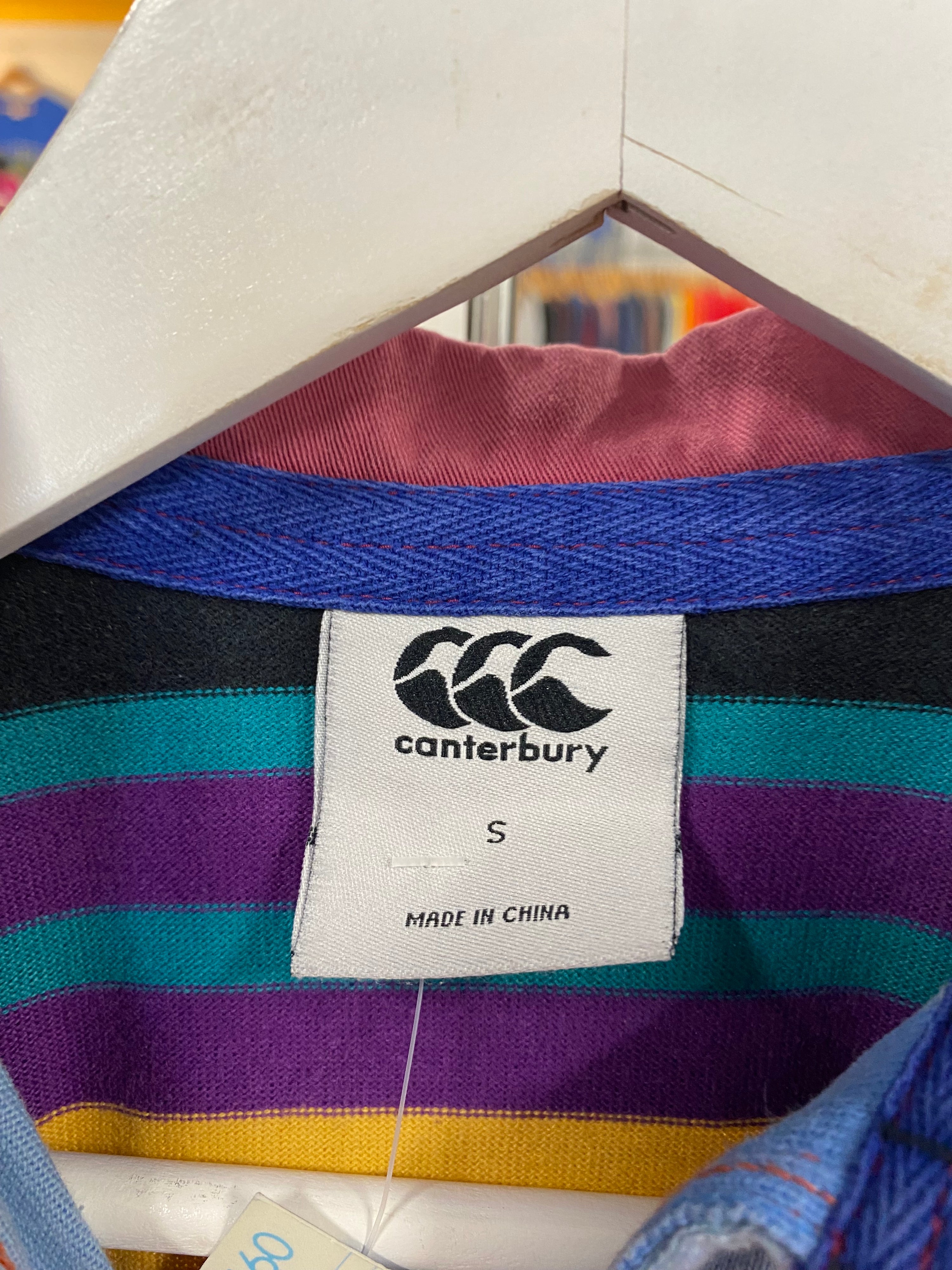 [S] Canterbury Striped Long Sleeve Rugby Jumper