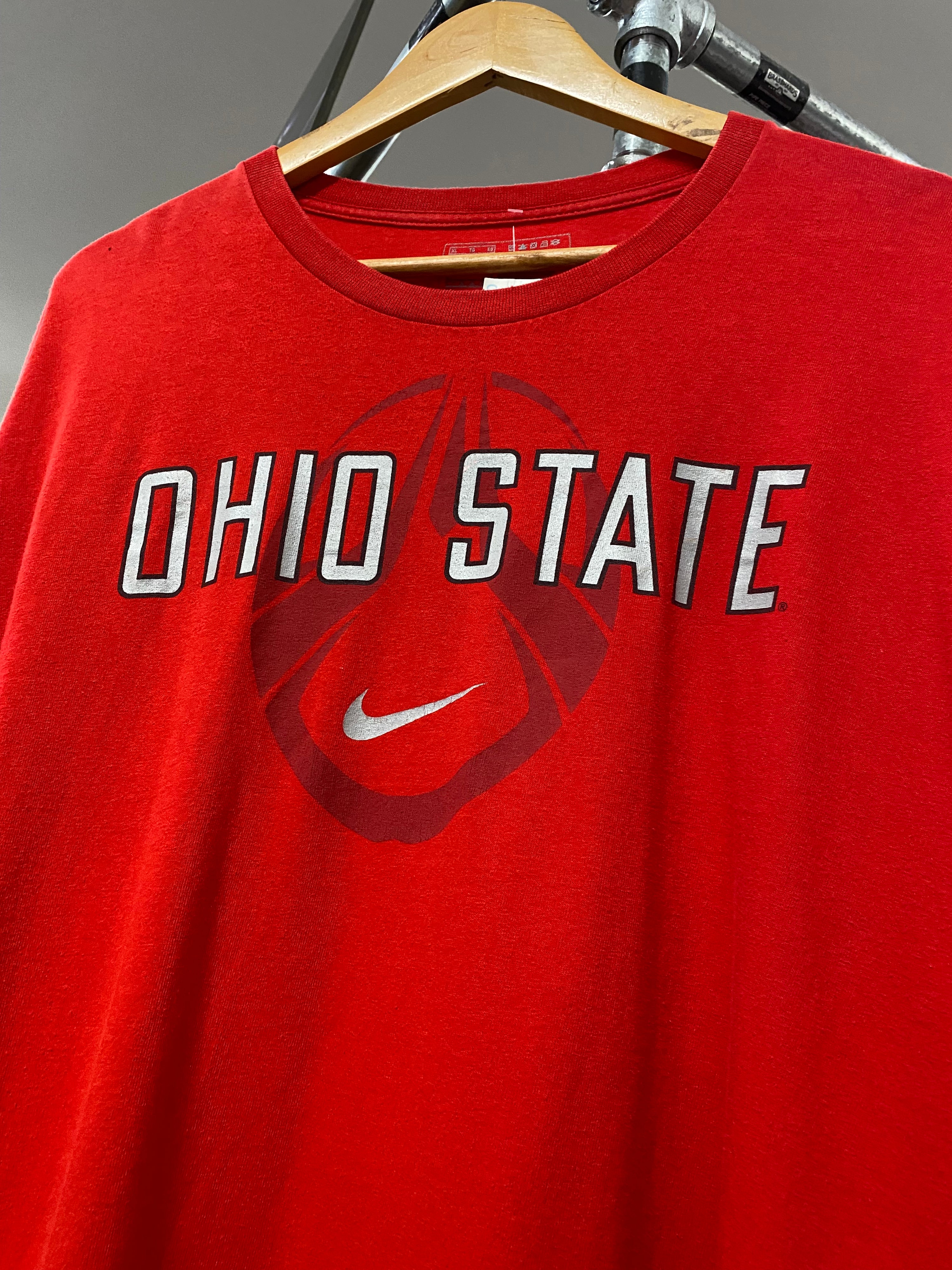XL - Nike Ohio State Buckeyes Football Red LS