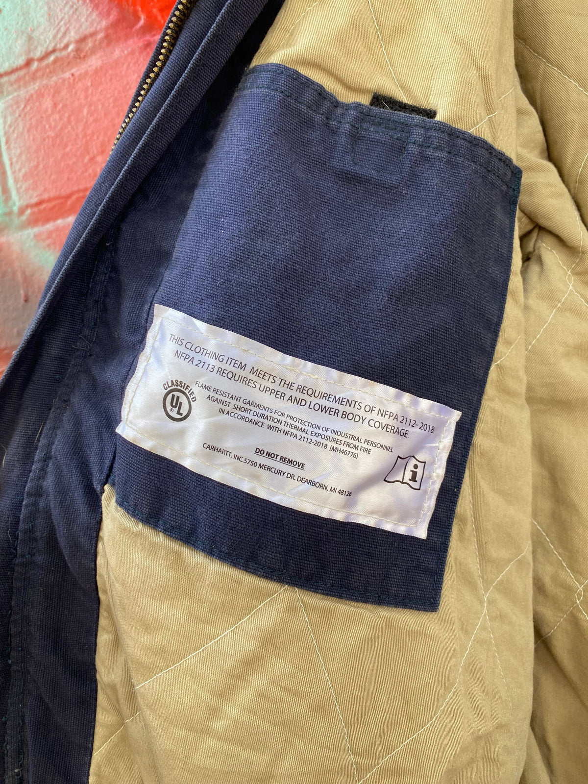 [L] Carhartt FR Cat 3 Blue Jacket 101622 410
