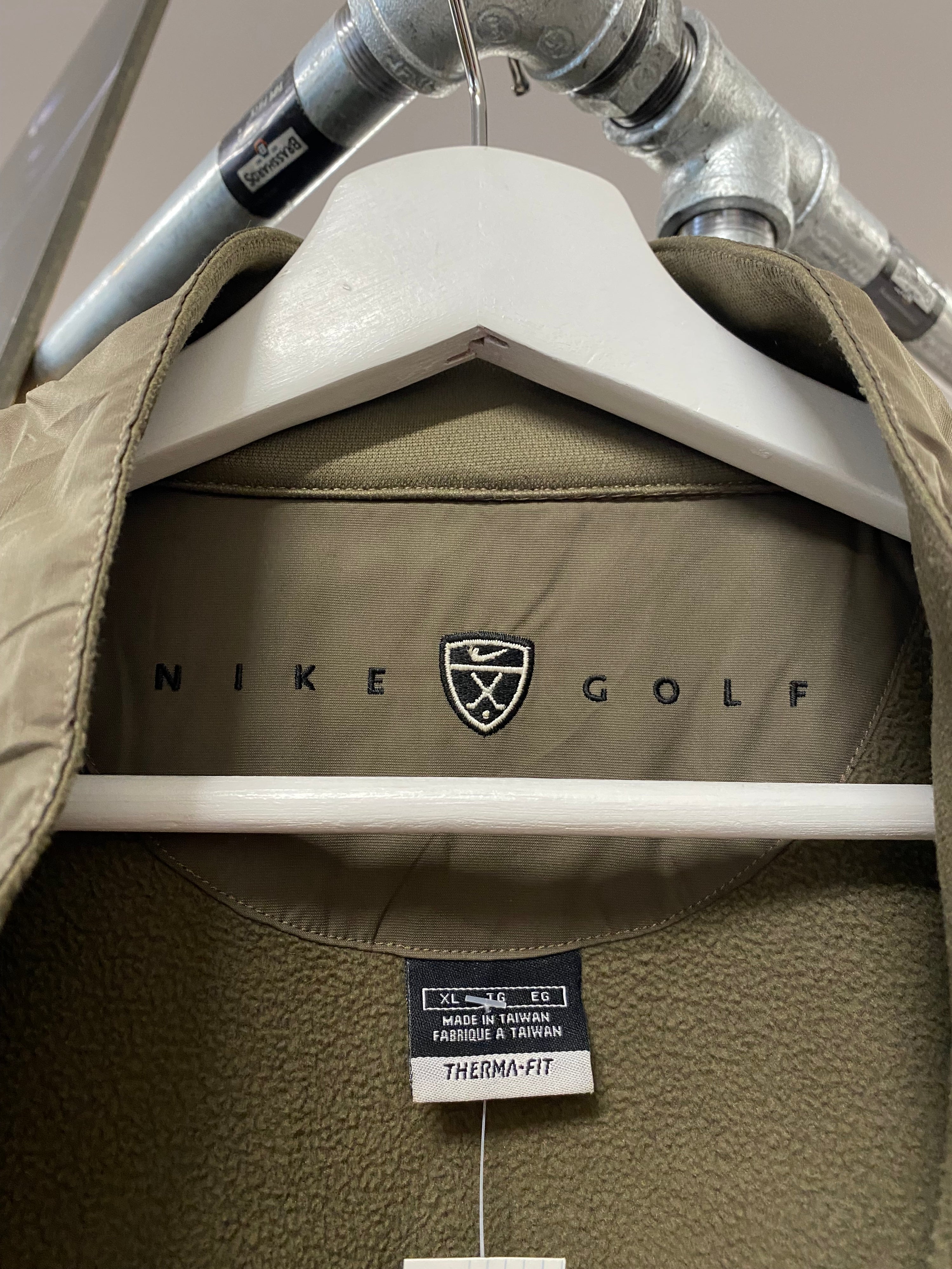 [XL] Nike Golf 1/2 Zip Olive Jumper