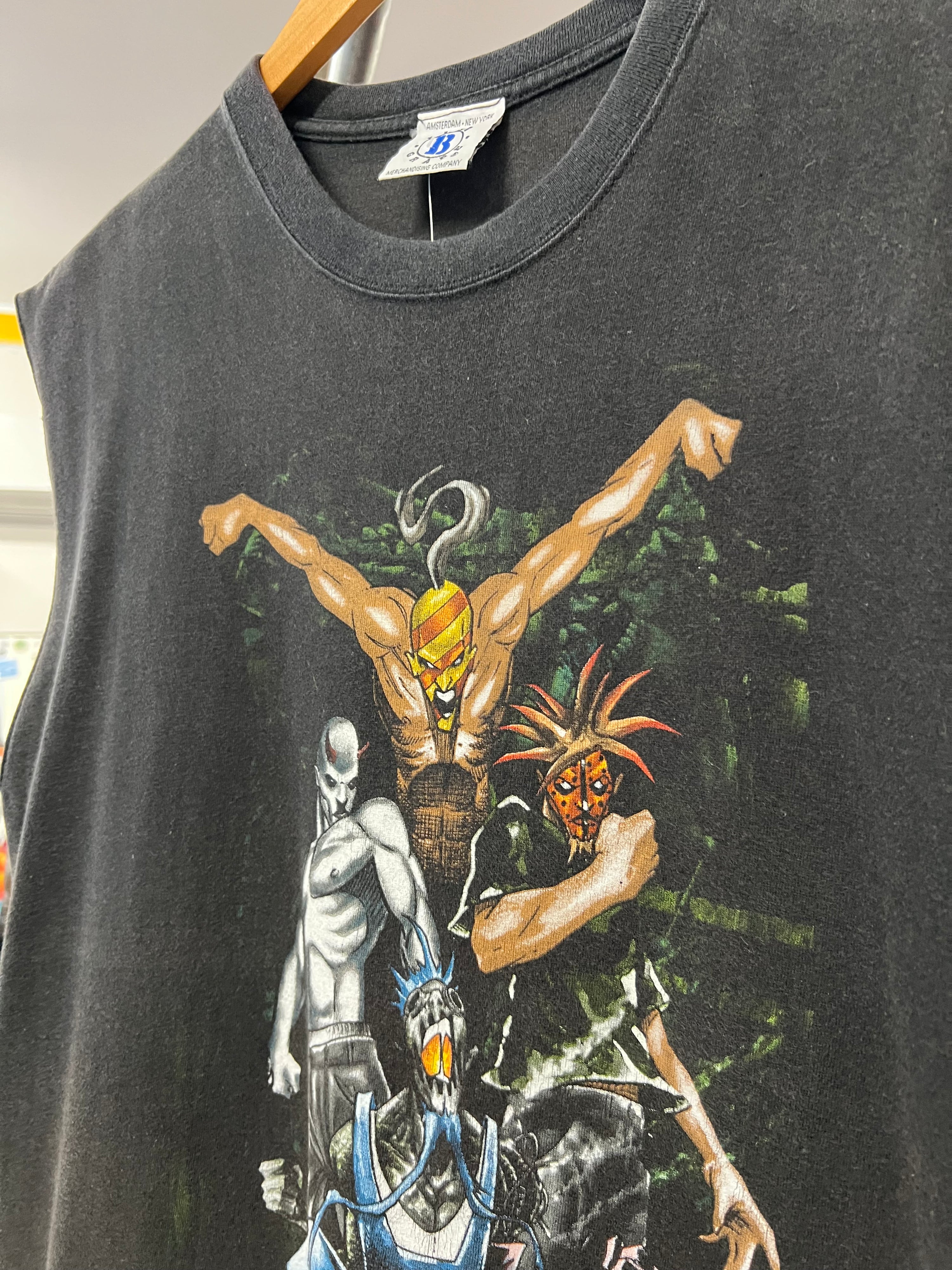 [L] 2000 Mudvayne Double Sided Sliced Tee