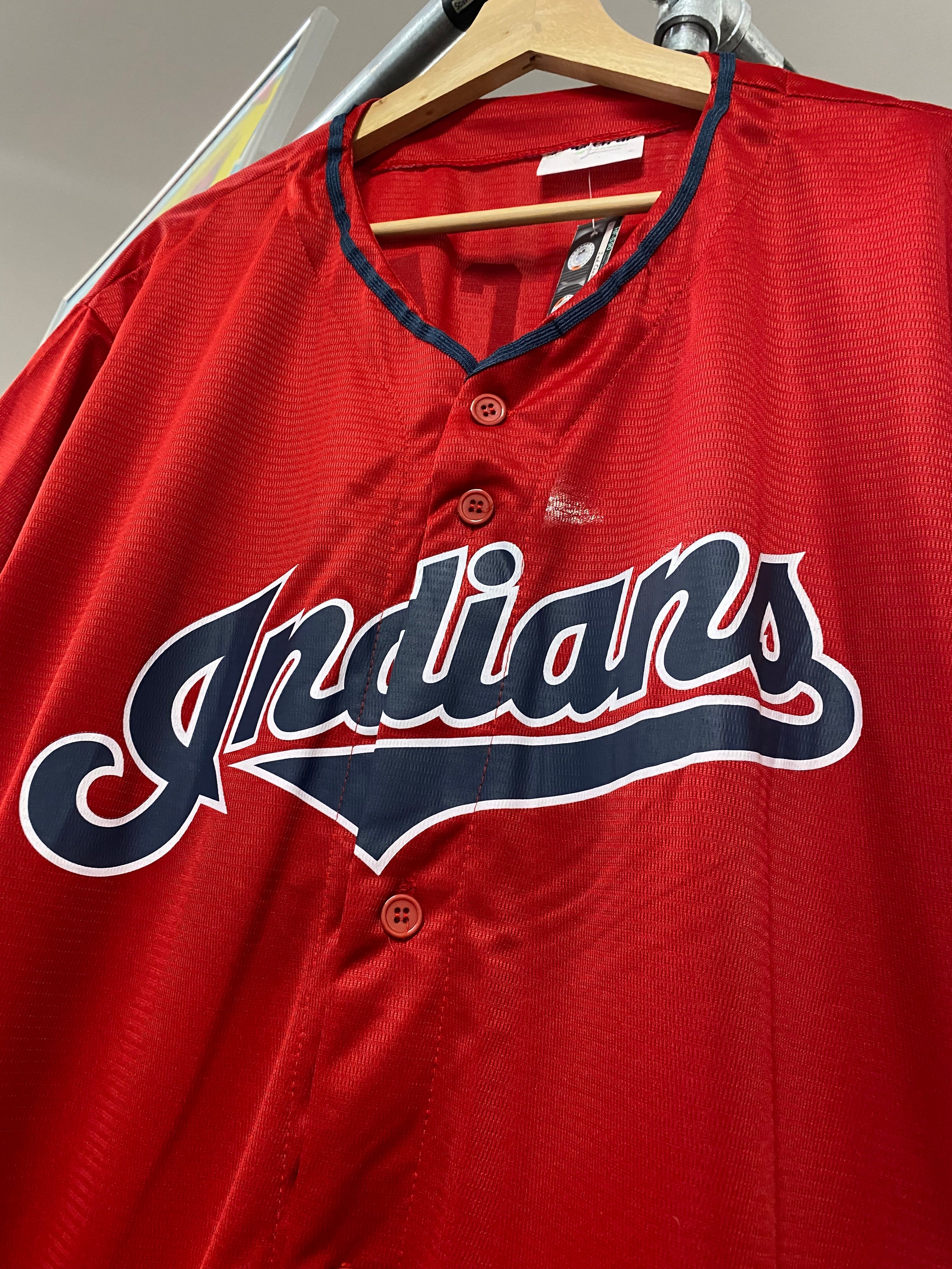 XL - Mercado #35 Indians Red Baseball Jersey