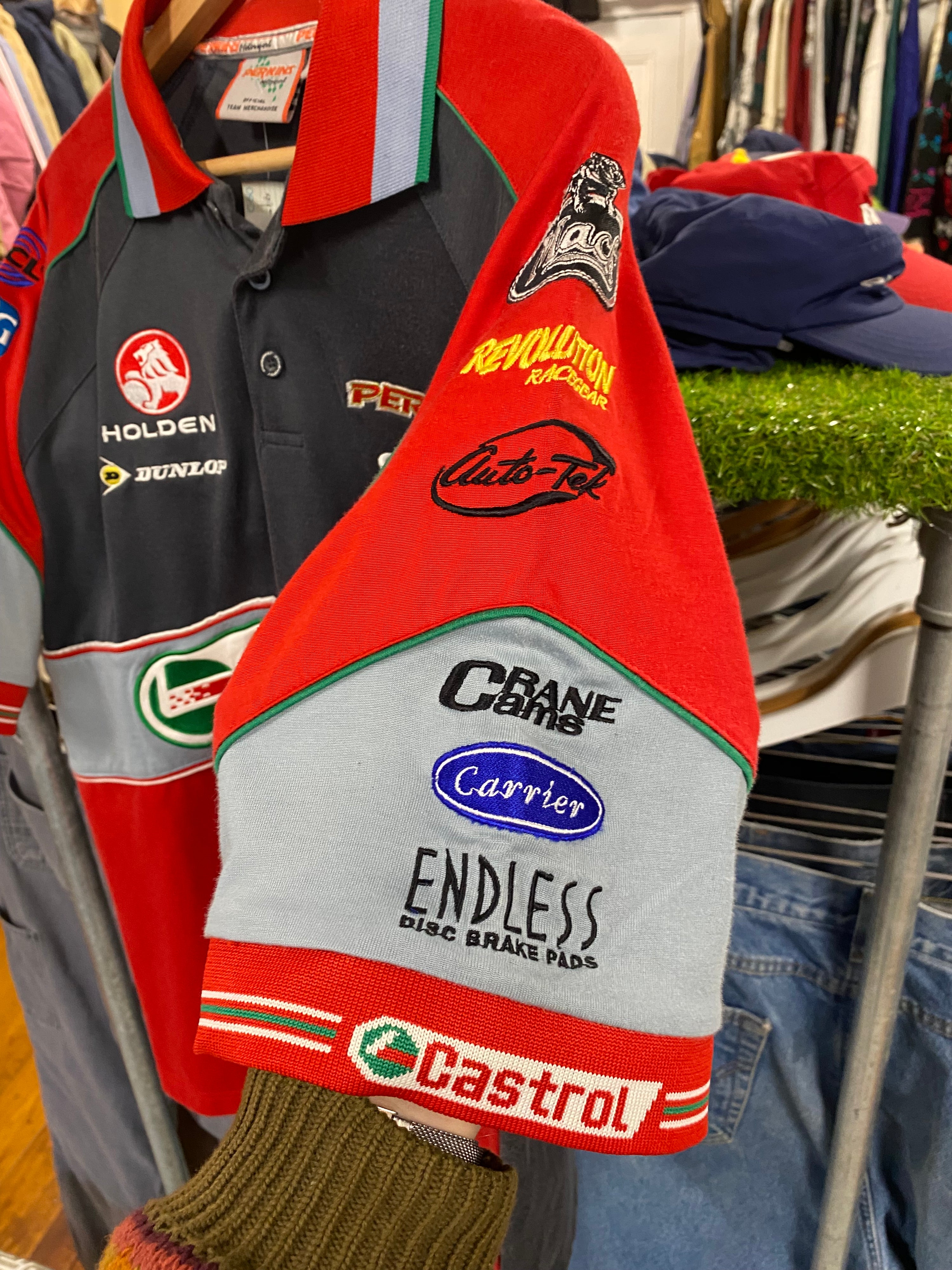 [XL] Castrol x Holden Heavy Embroidered Polo Shirt