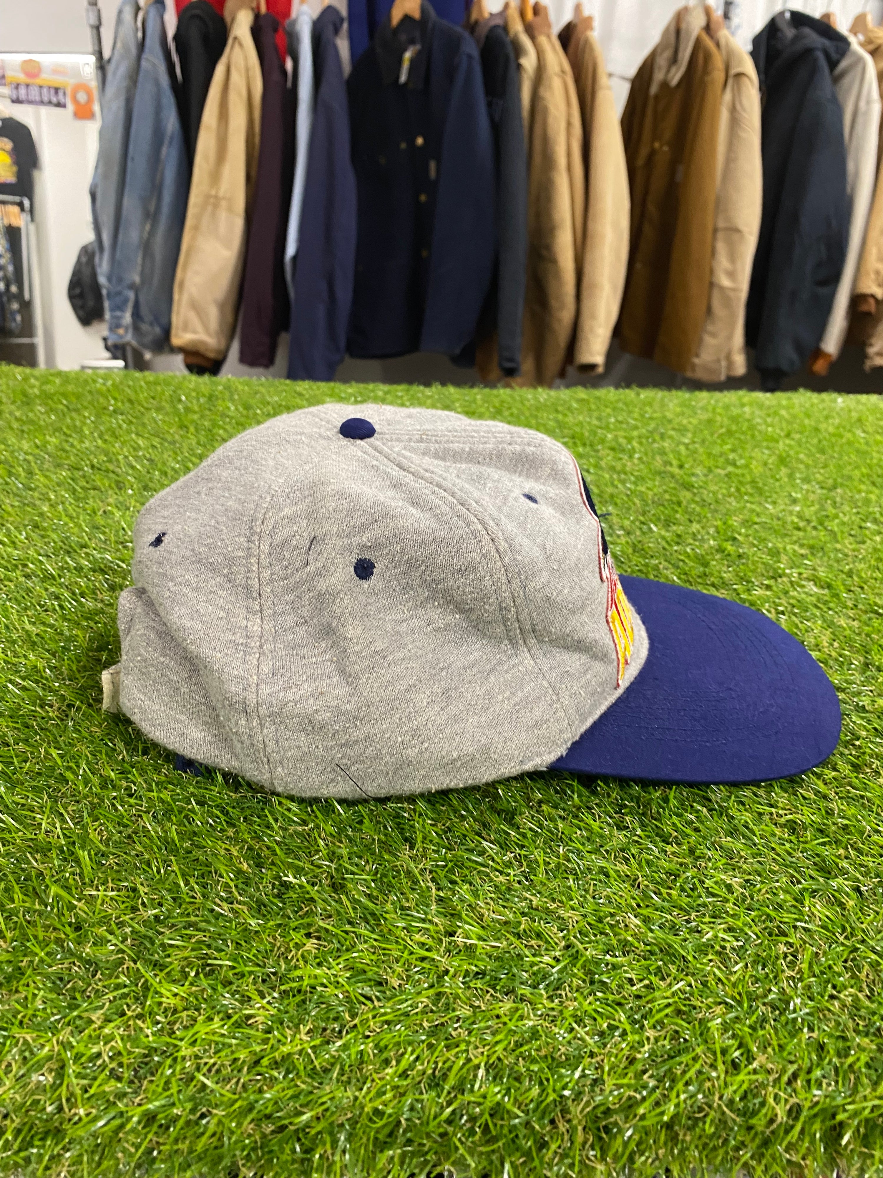 Vintage Adelaide Crows Grey Thick Material Cap