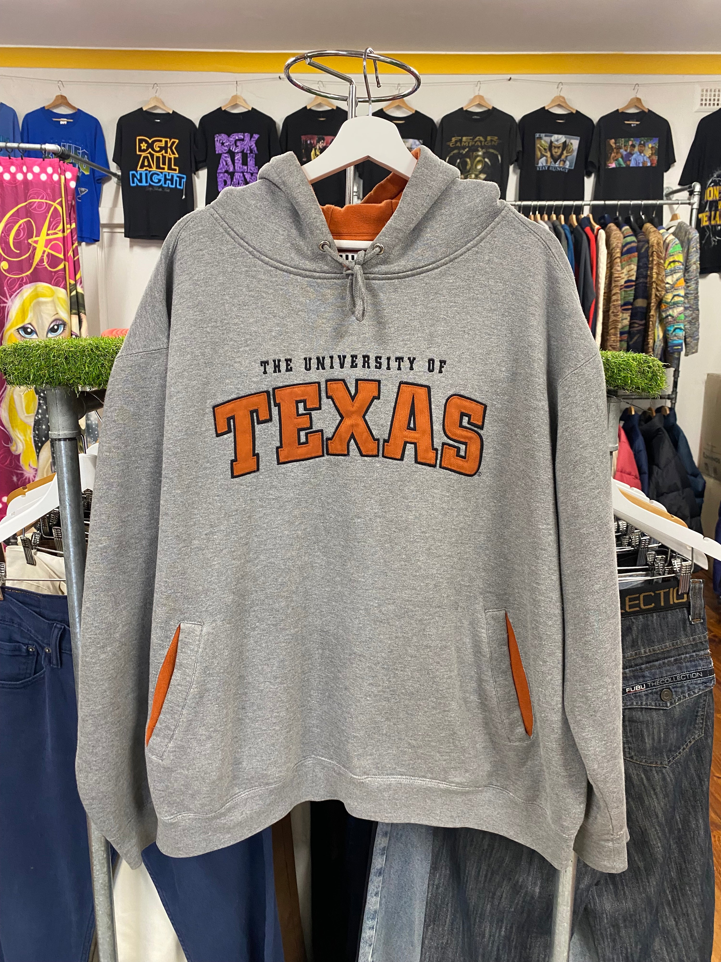 [2XL] 2000s Foot Locker x University Of Texas Grey Hoodie