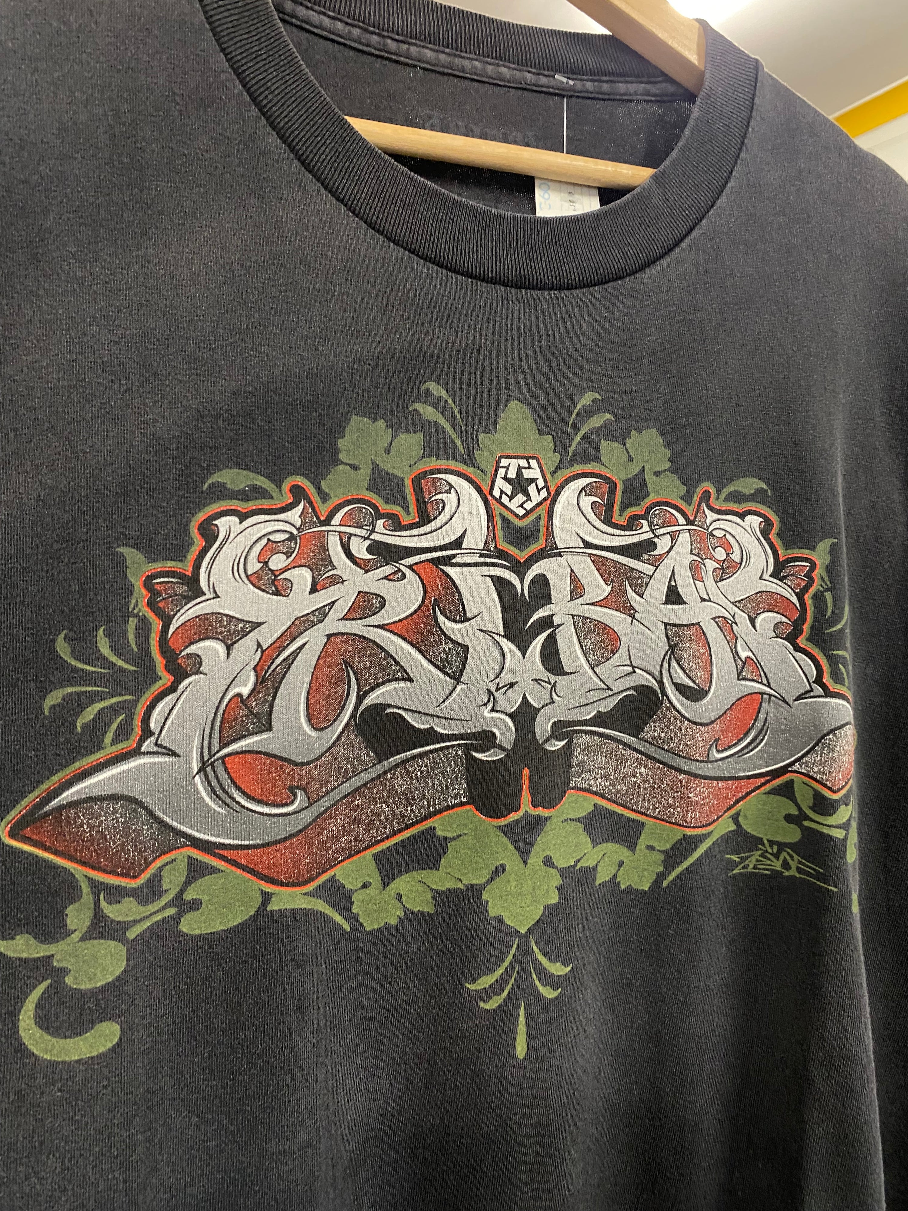 [XL] Tribal Double Sided Black Tshirt