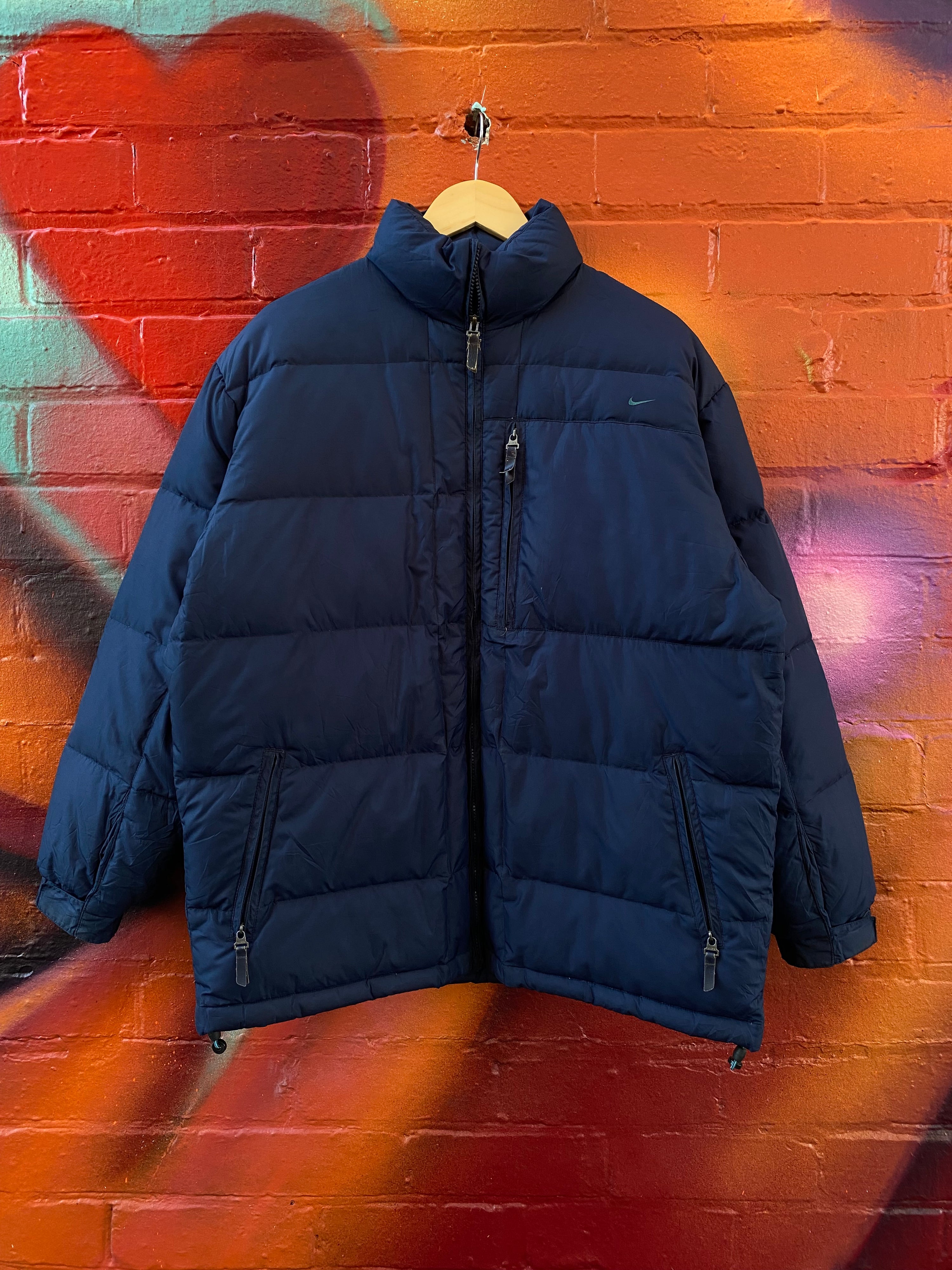 [S] Nike Navy Down Filled Puffer Jacket