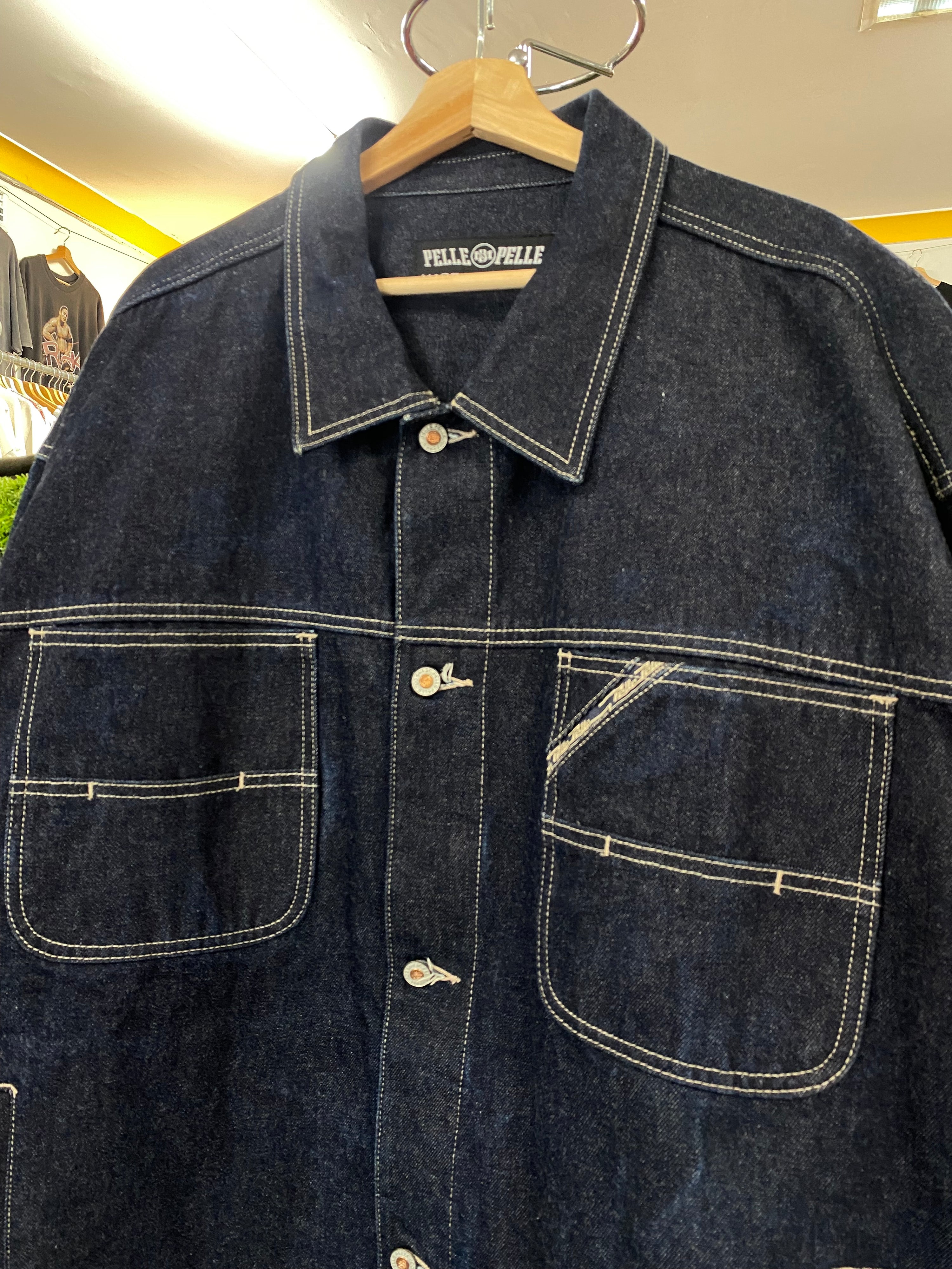 [2XL] Pelle Pelle Marc Buchanan Denim Chore Jacket