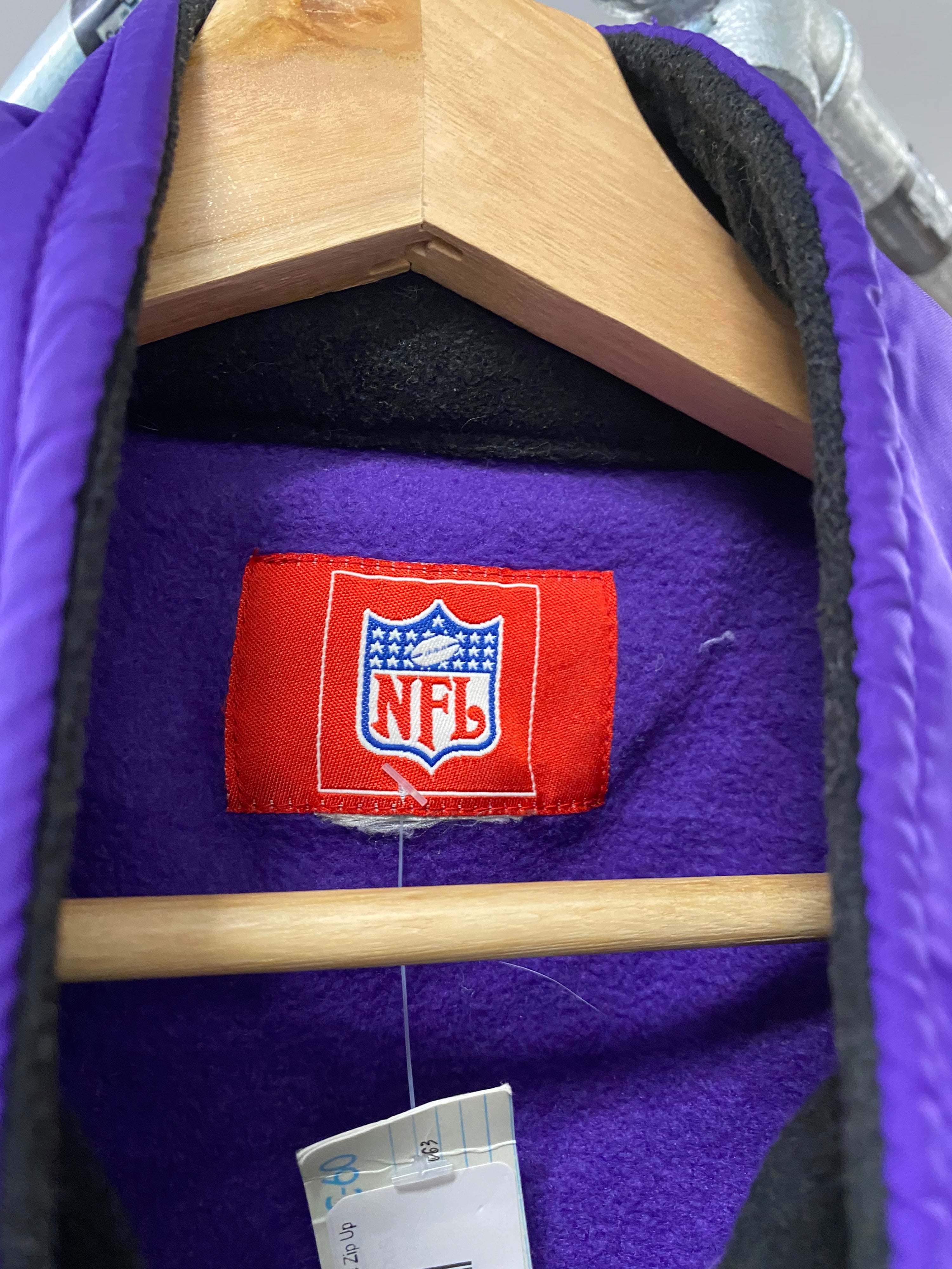 [L/XL] Minnesota Vikings 1/2 Fleece Zip Up