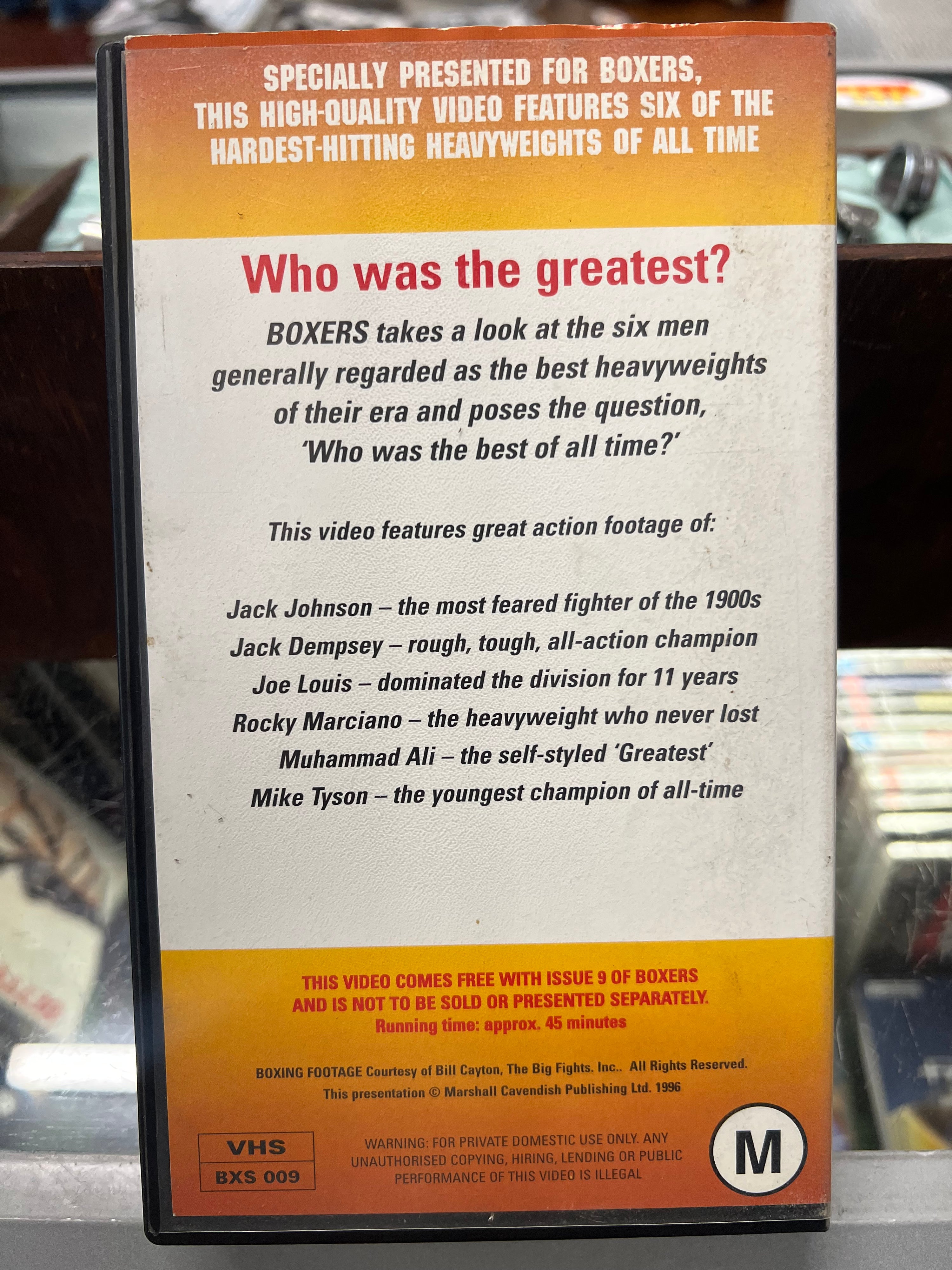[VHS] 1996 BOXERS: Power Punches