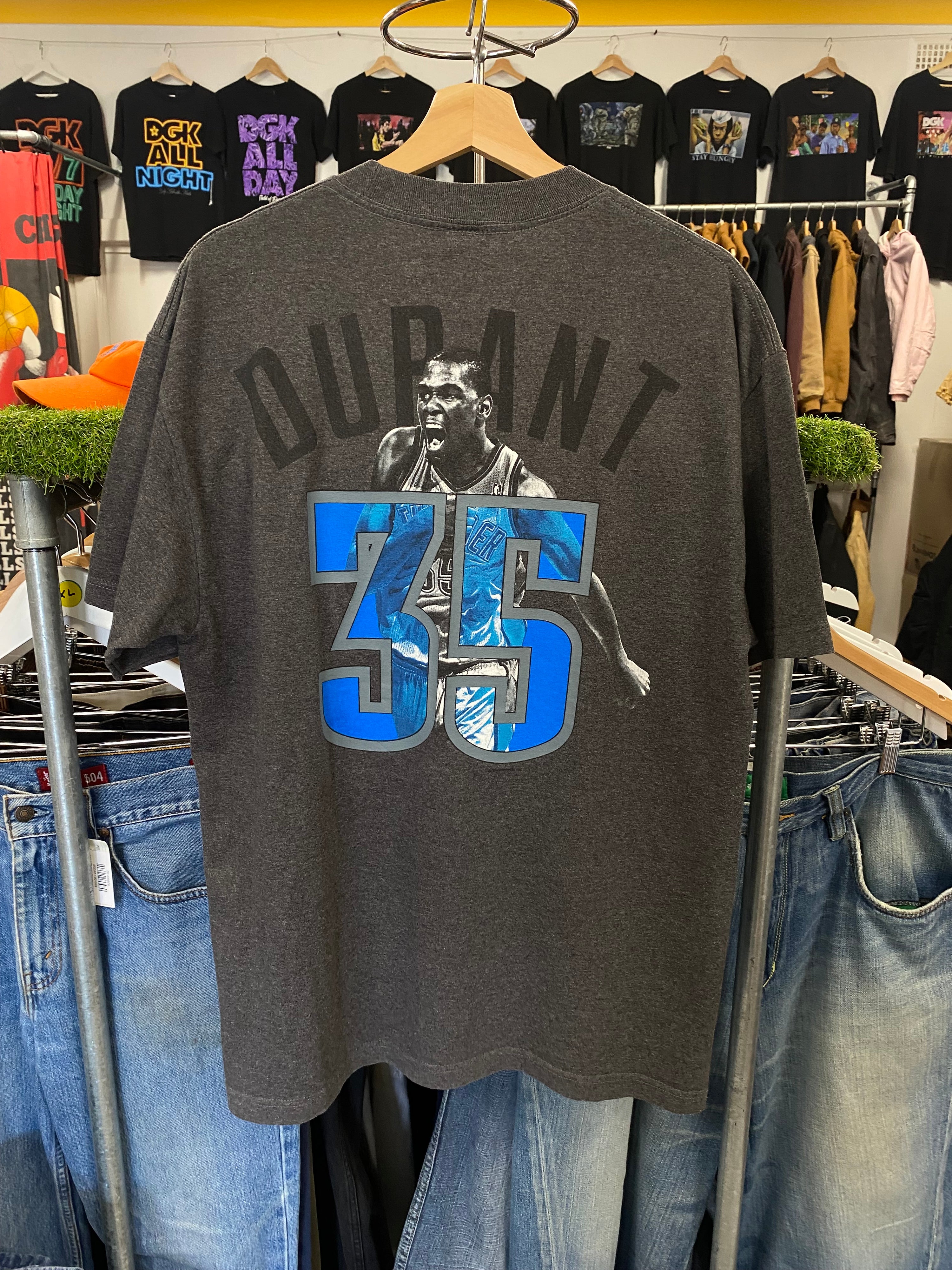 L - Oaklahoma Thunder Durantula #35 Grey Tee