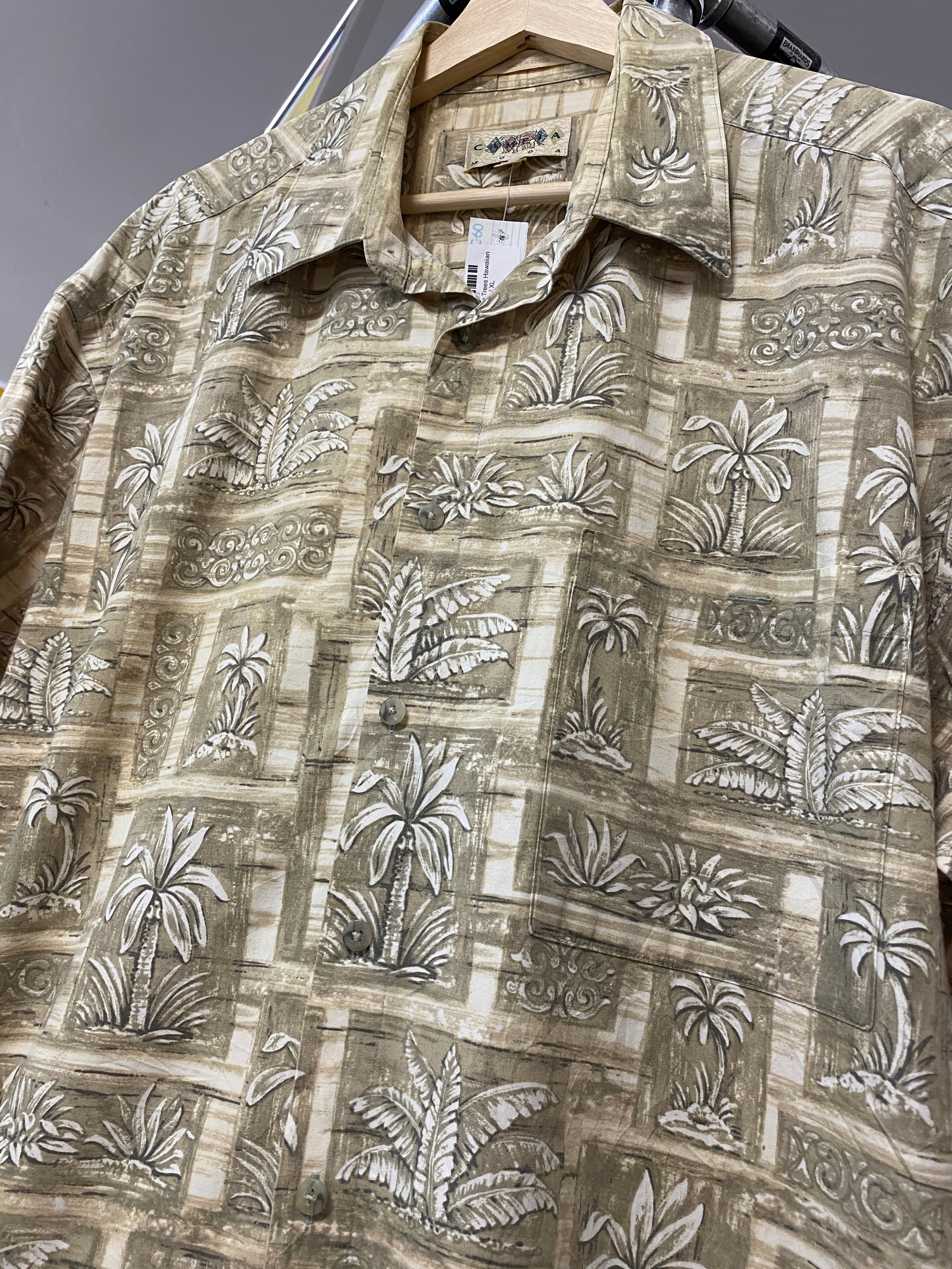 XL - Campia Palm Trees Hawaiian Button-up