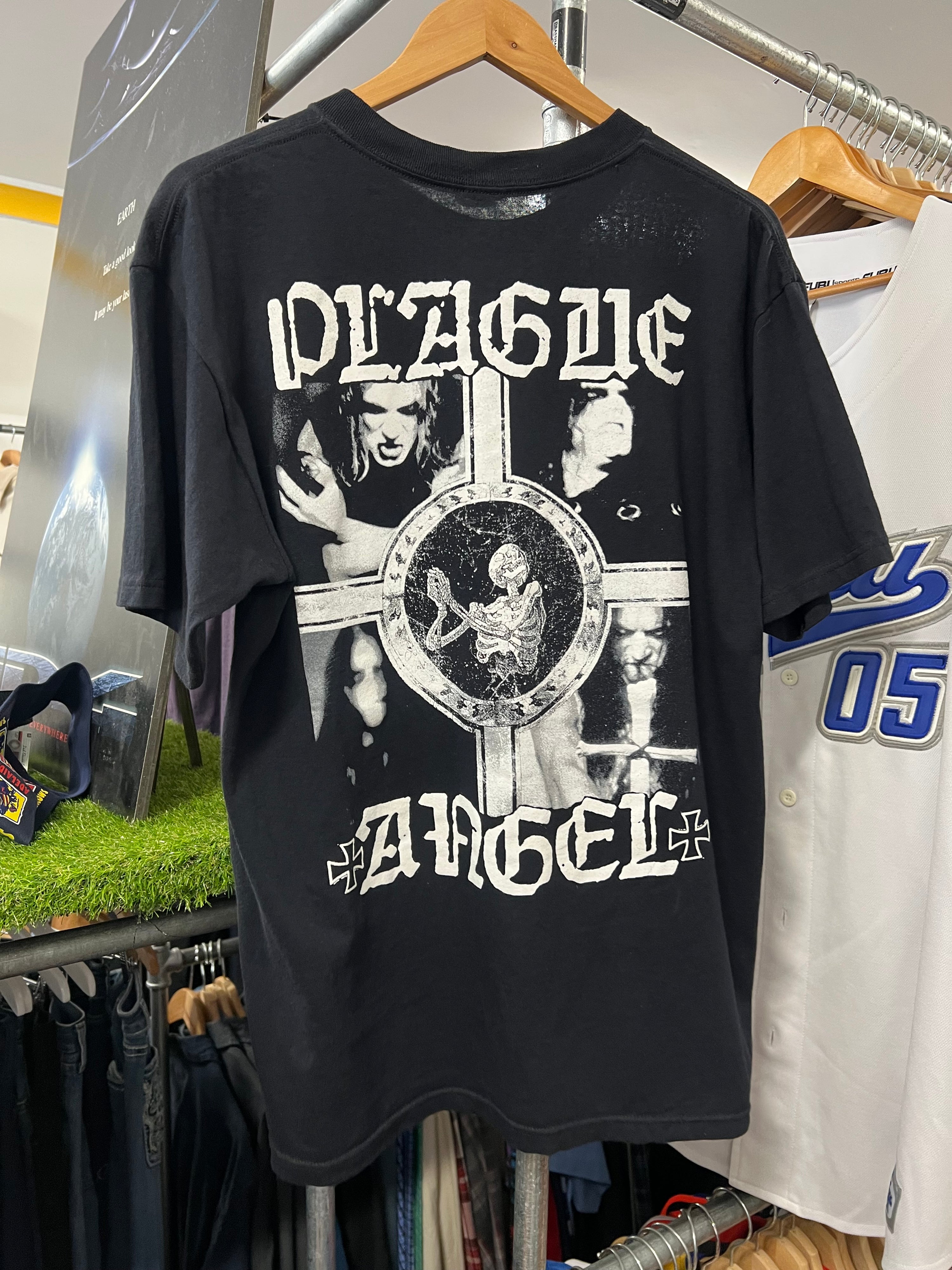 L - 2005 Plague Angel 666 DS Metal Tee