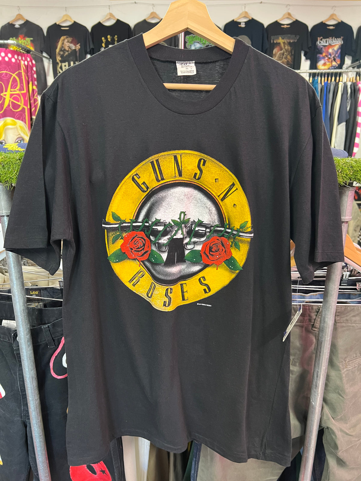 [M/L] 1987 Guns N Roses Was Here Double Sided Tshirt
