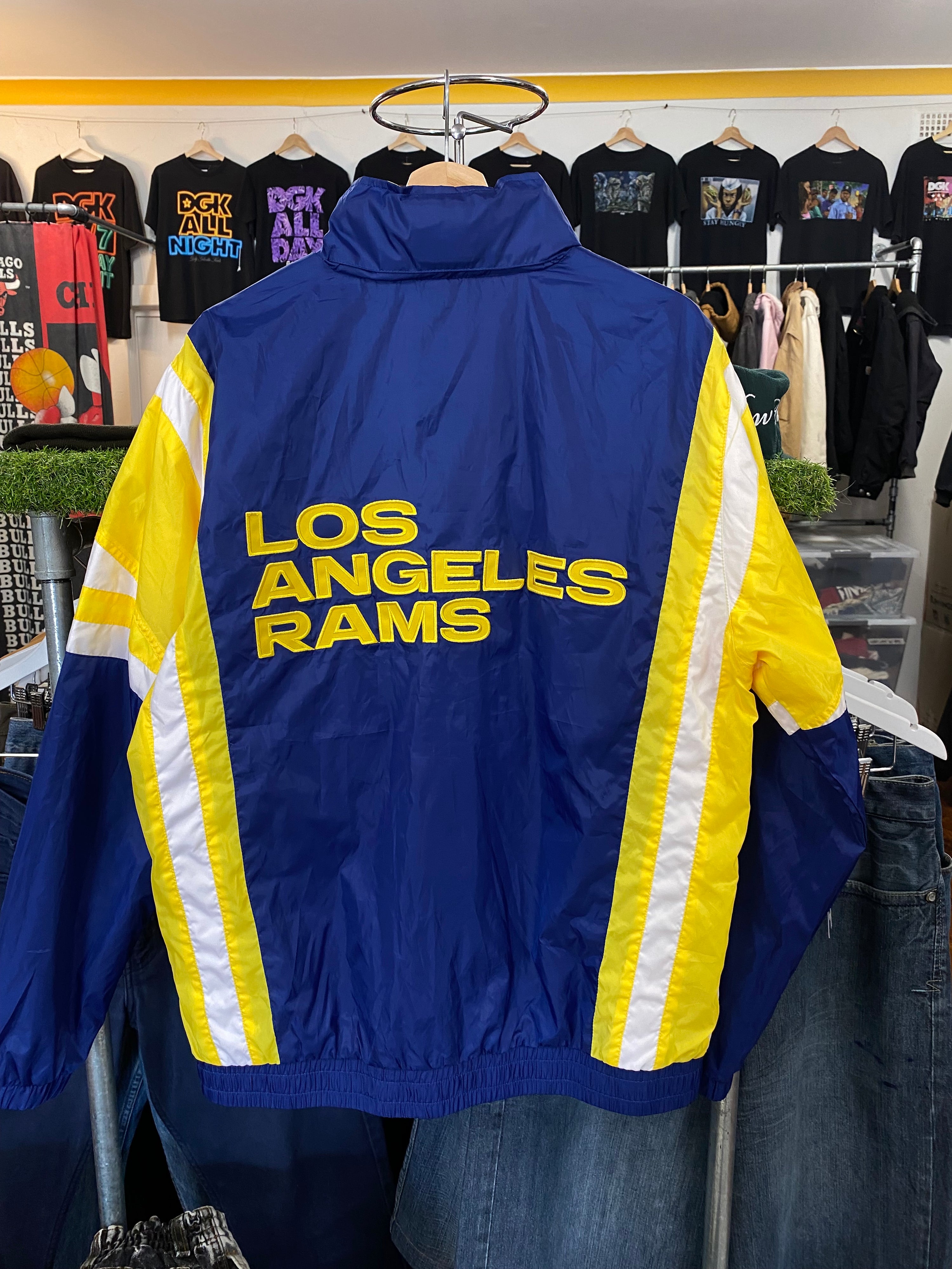 [L] Starter x Los Angeles Rams Zip Up Windbreaker
