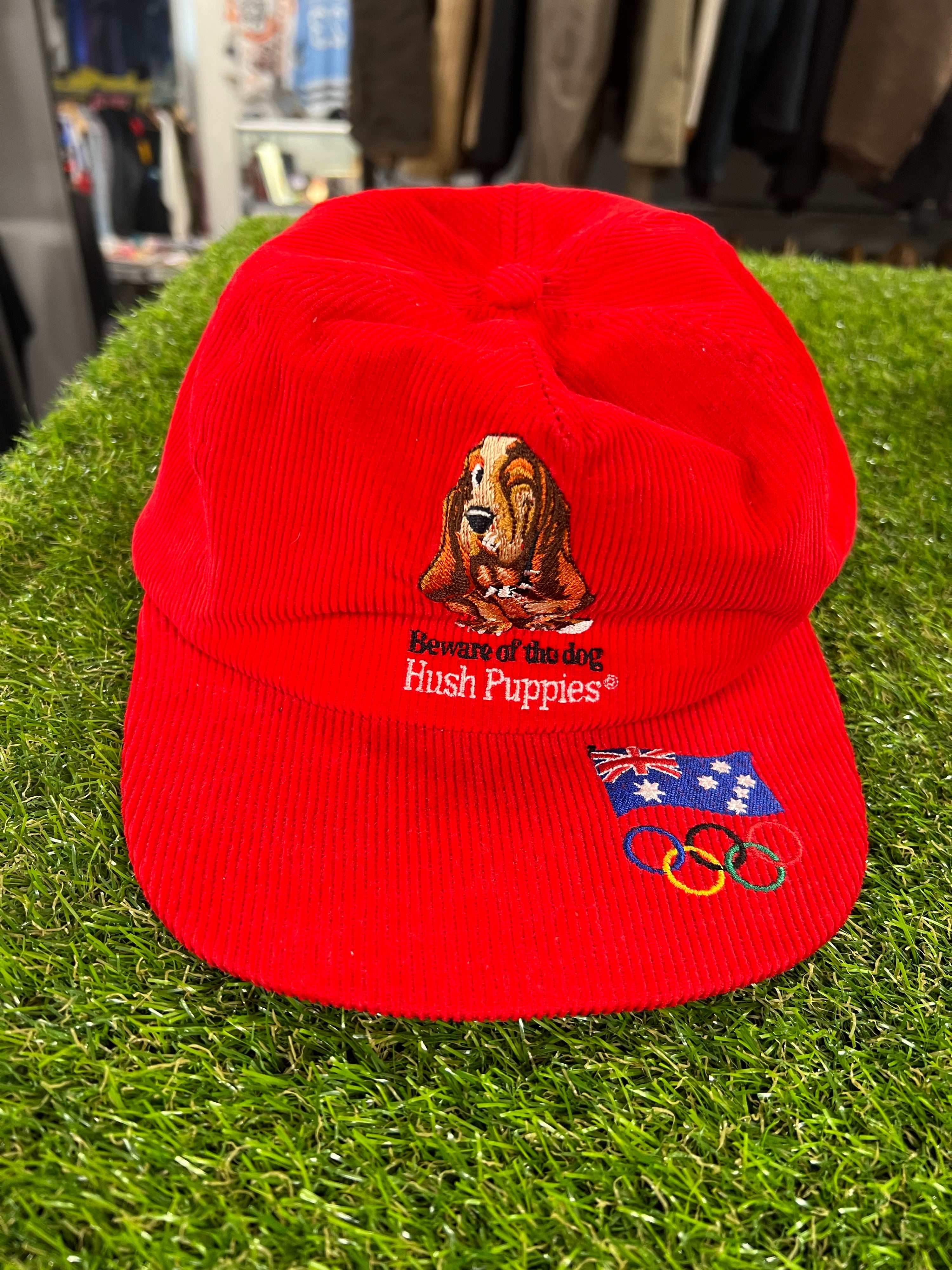 2000 Hush Puppies x Australian Olympics Red Cord Hat