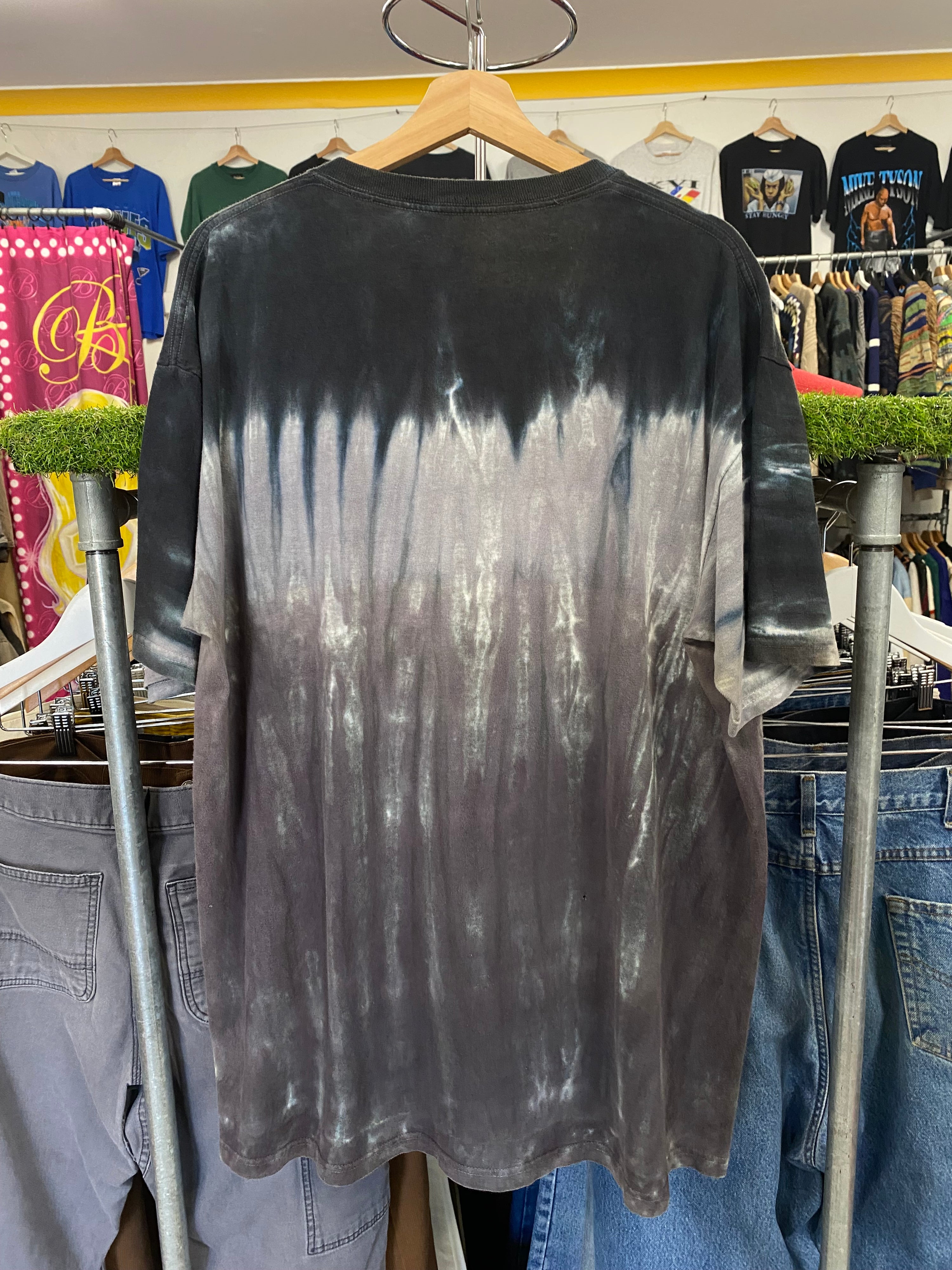[XL] Liquid Blue SLAYER Grey Tie Dye Tshirt