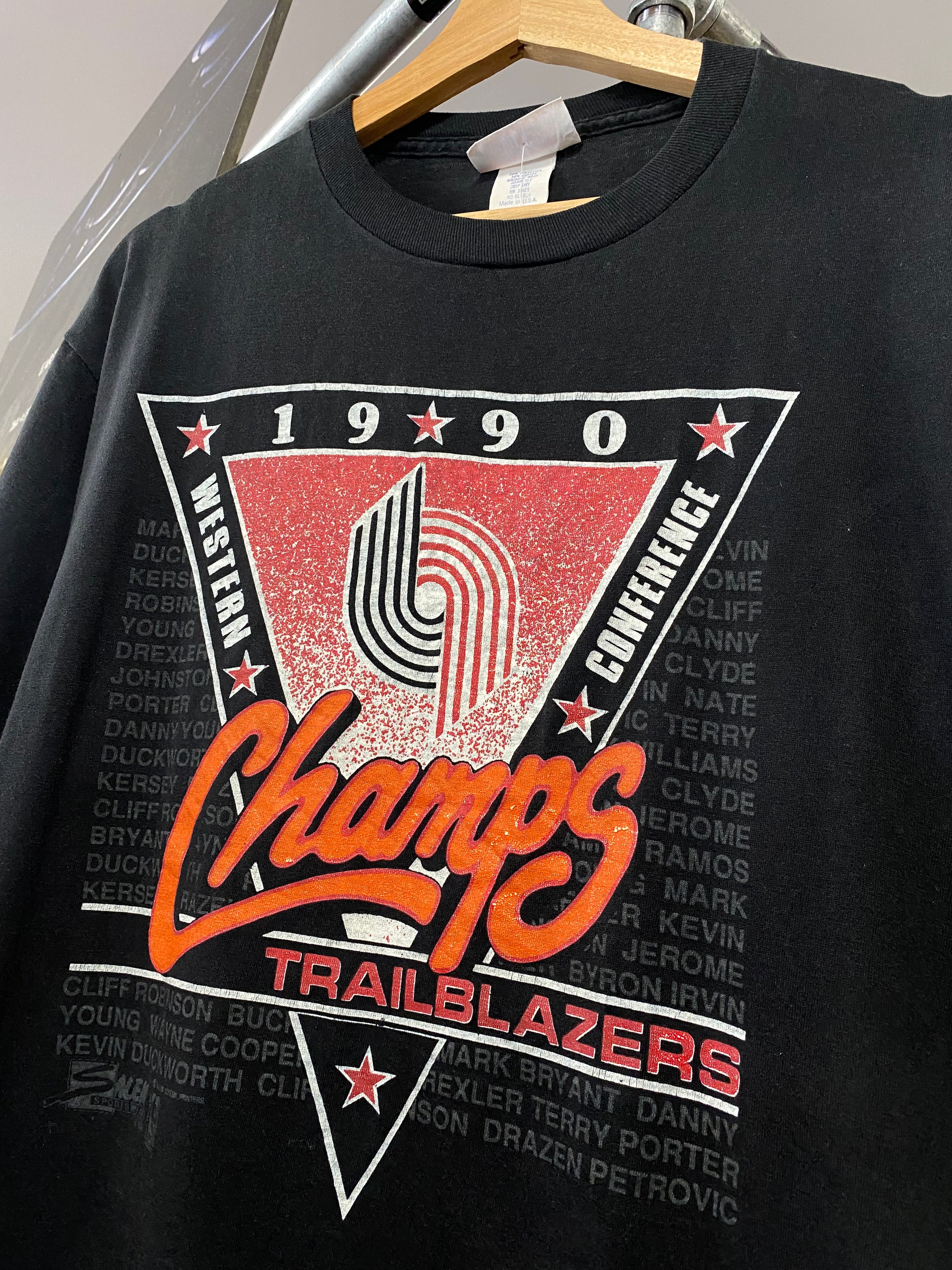 L/XL - 1990 Portland Trailblazers Western Conference Champs