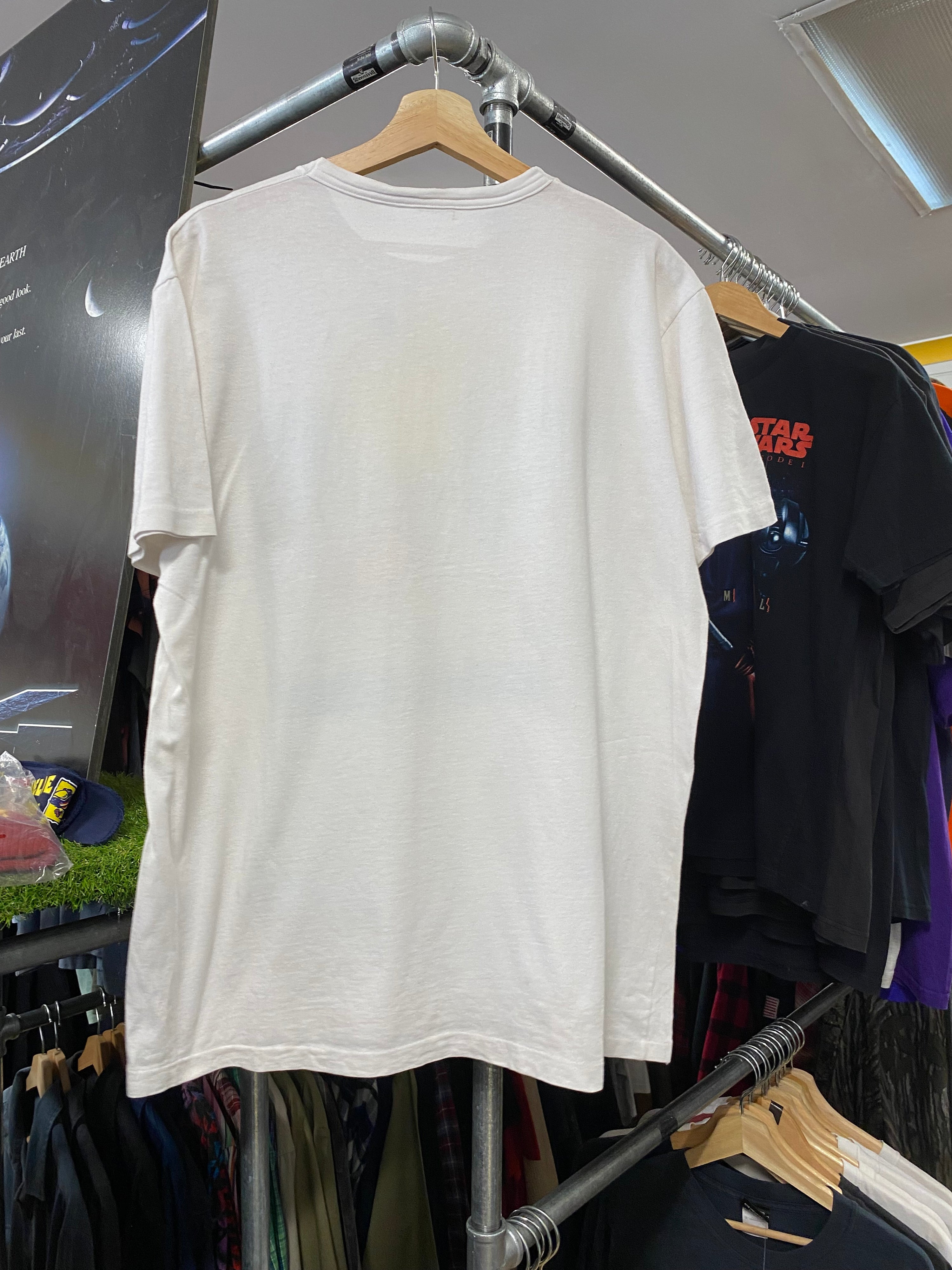 [L] Vintage Carlos Coyote Howling White Tee