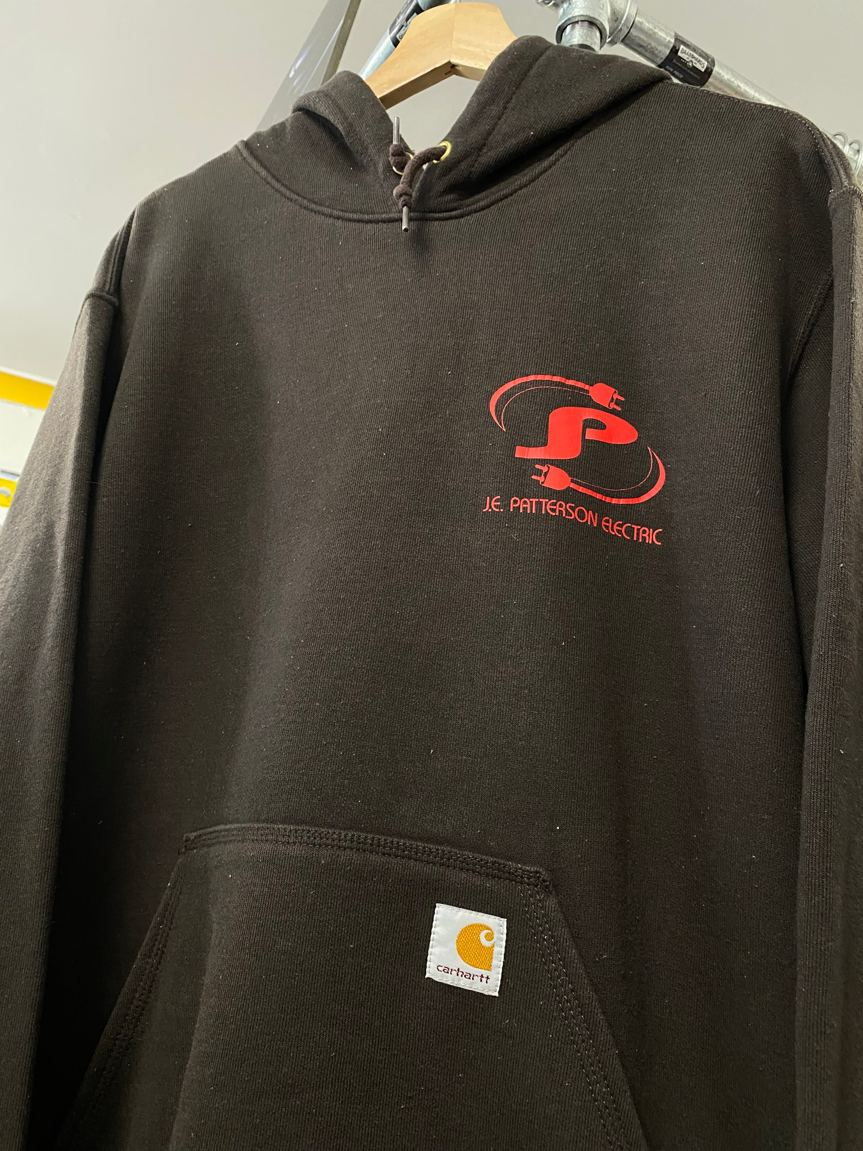 [L] Carhartt 'JE Peterson Electric' Brown Hoodie