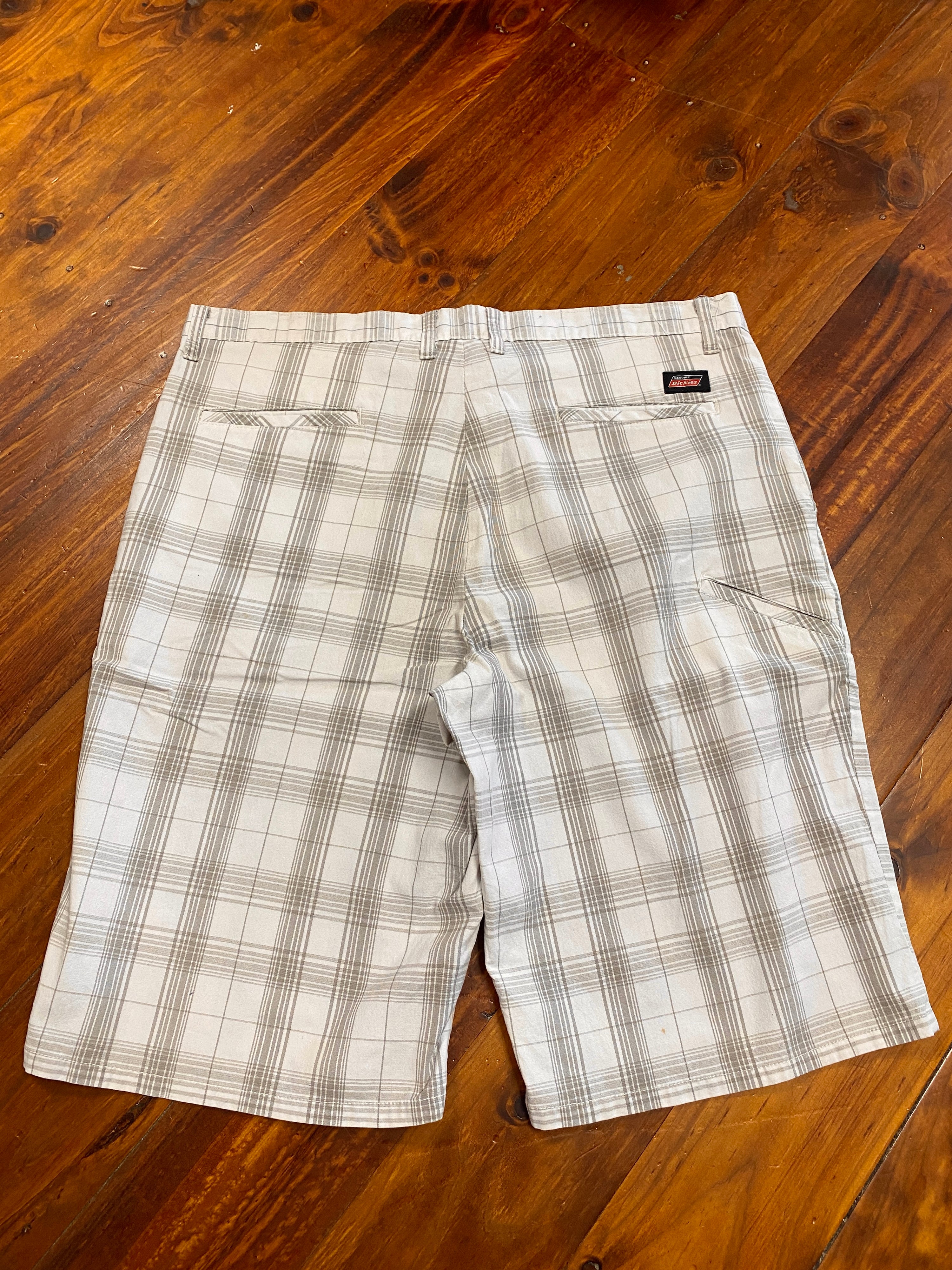 40 - Dickies White Plaid Shorts