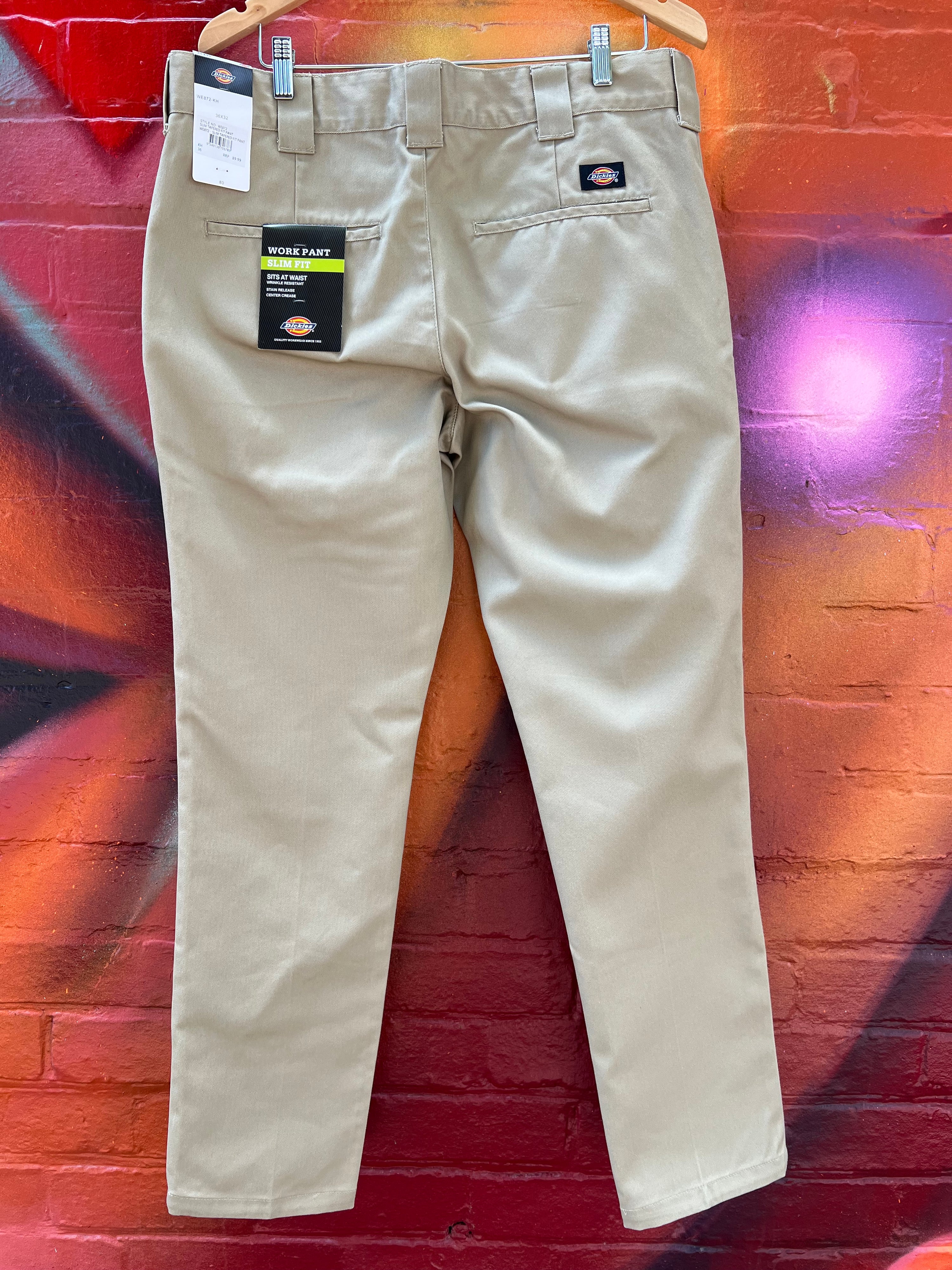 [36] BNWT Dickies 872 Slim Tapered Khaki Pants