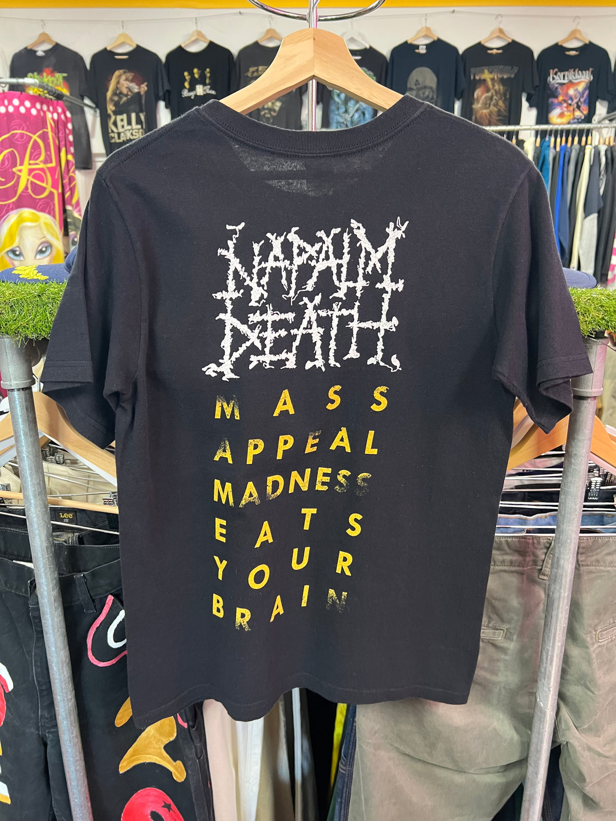 [S] Napalm Death Mass Appeal Madness Double Sided Tshirt