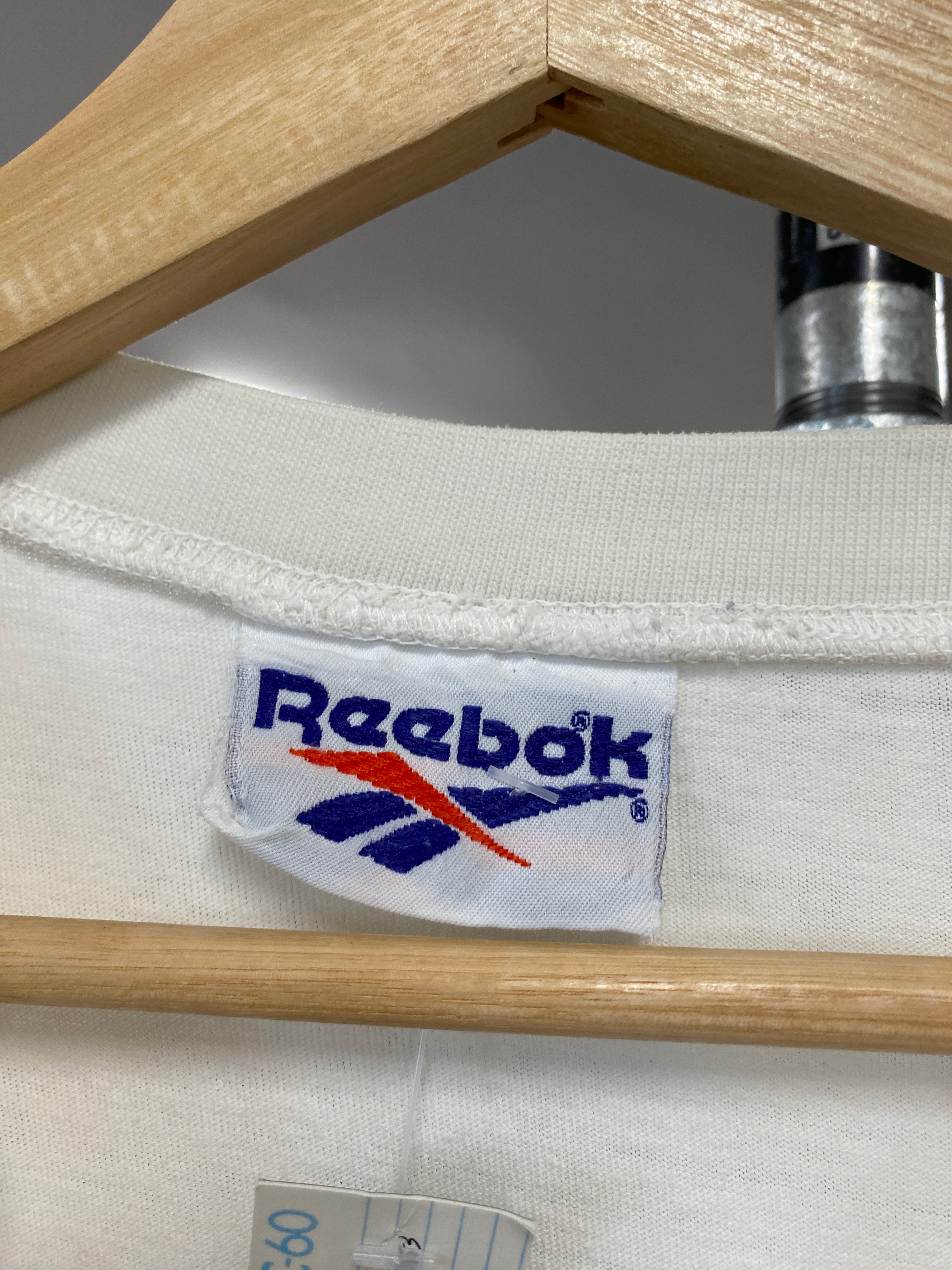 XL - Vintage Planet Reebok Big Print White Tee