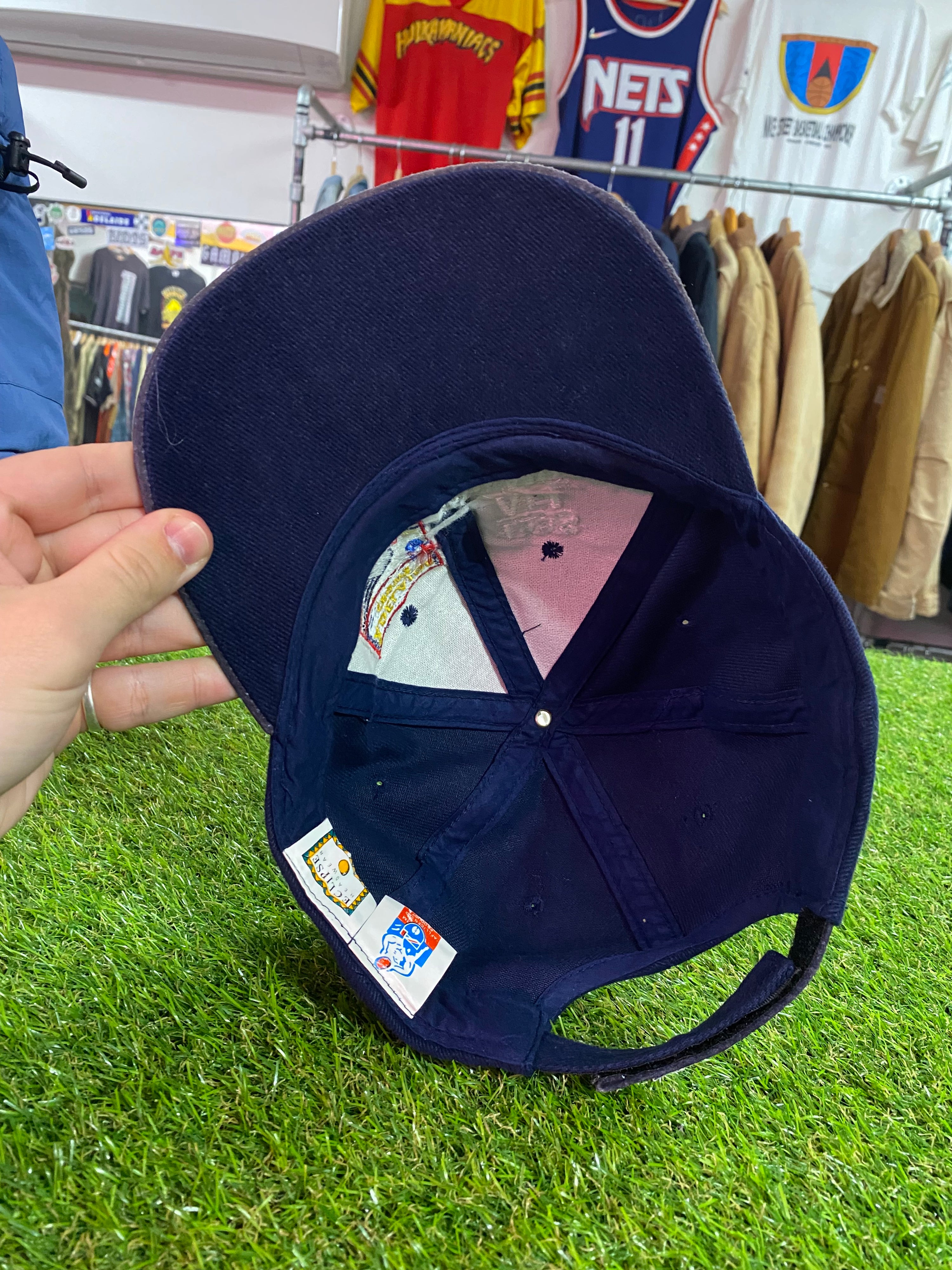 Vintage Adelaide Crows 1998 AFL Premiers Navy/Grey Cap