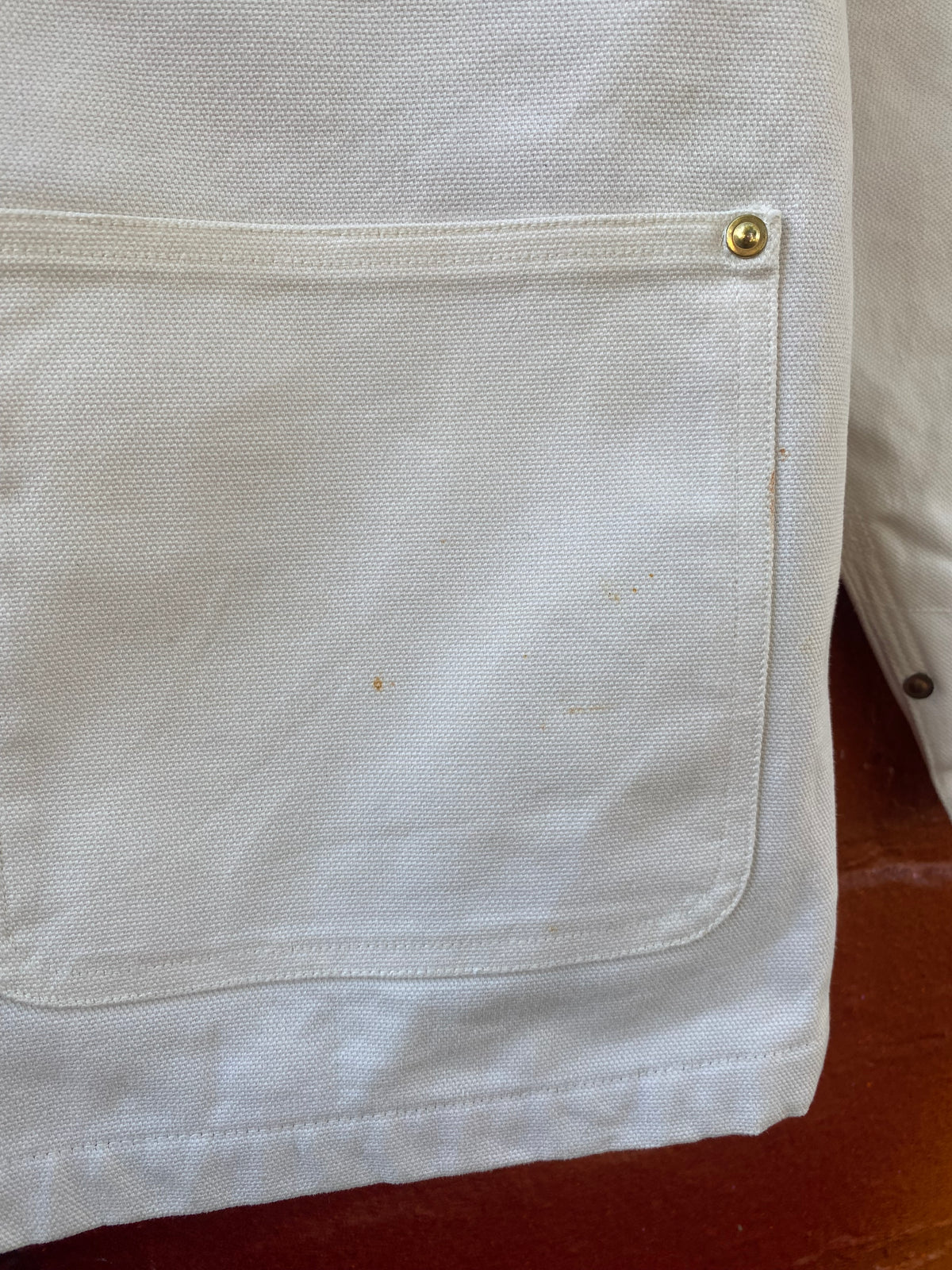 [M] Carhartt WIP White Michigan Coat Aztec Lining
