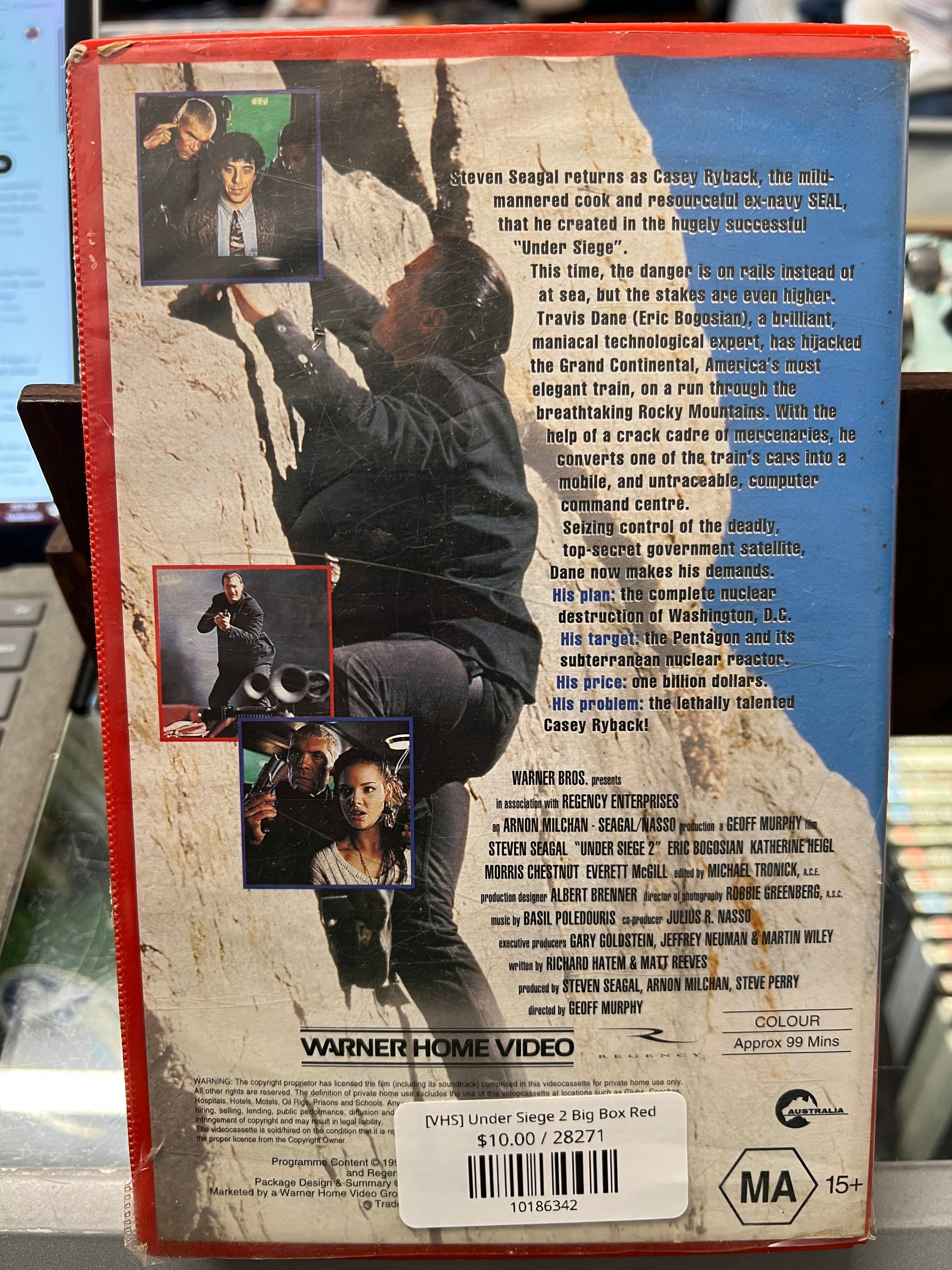 [VHS] Under Siege 2 Big Box Red