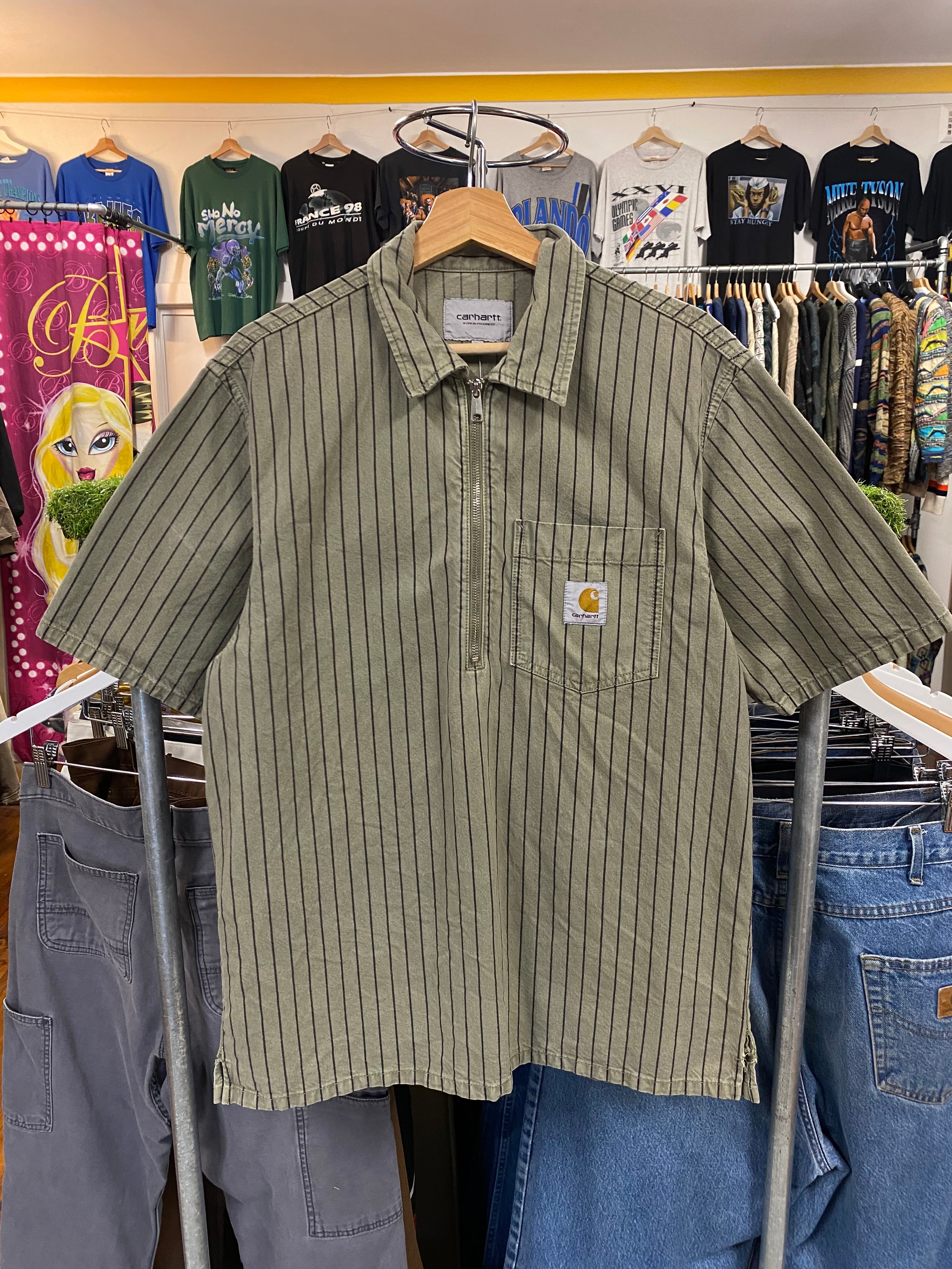 [M] Carhartt WIP S/S Trade Shirt Vertical Stripes