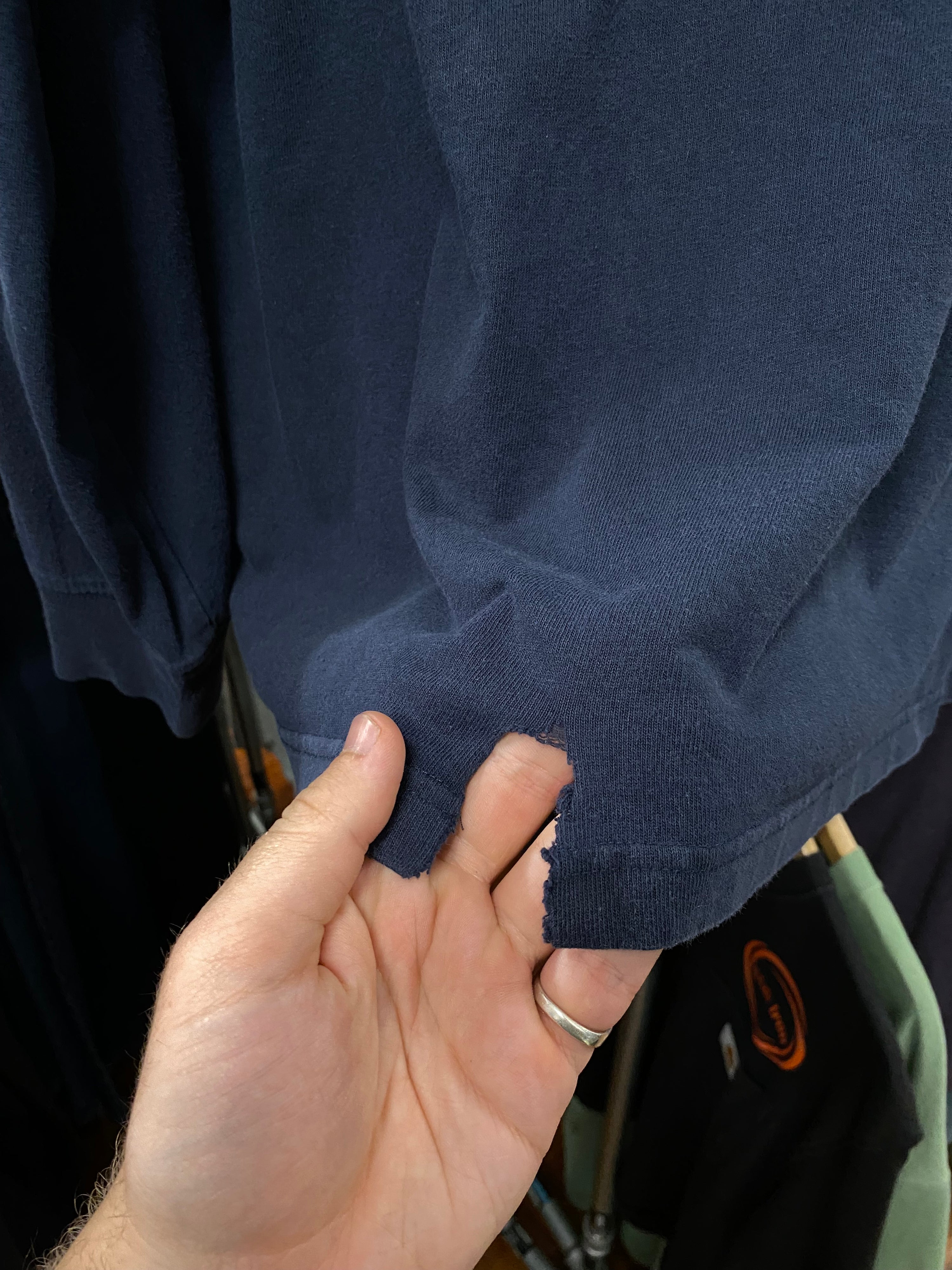 XLT - Faded Black Carhartt LS Tee Sleeve Hit