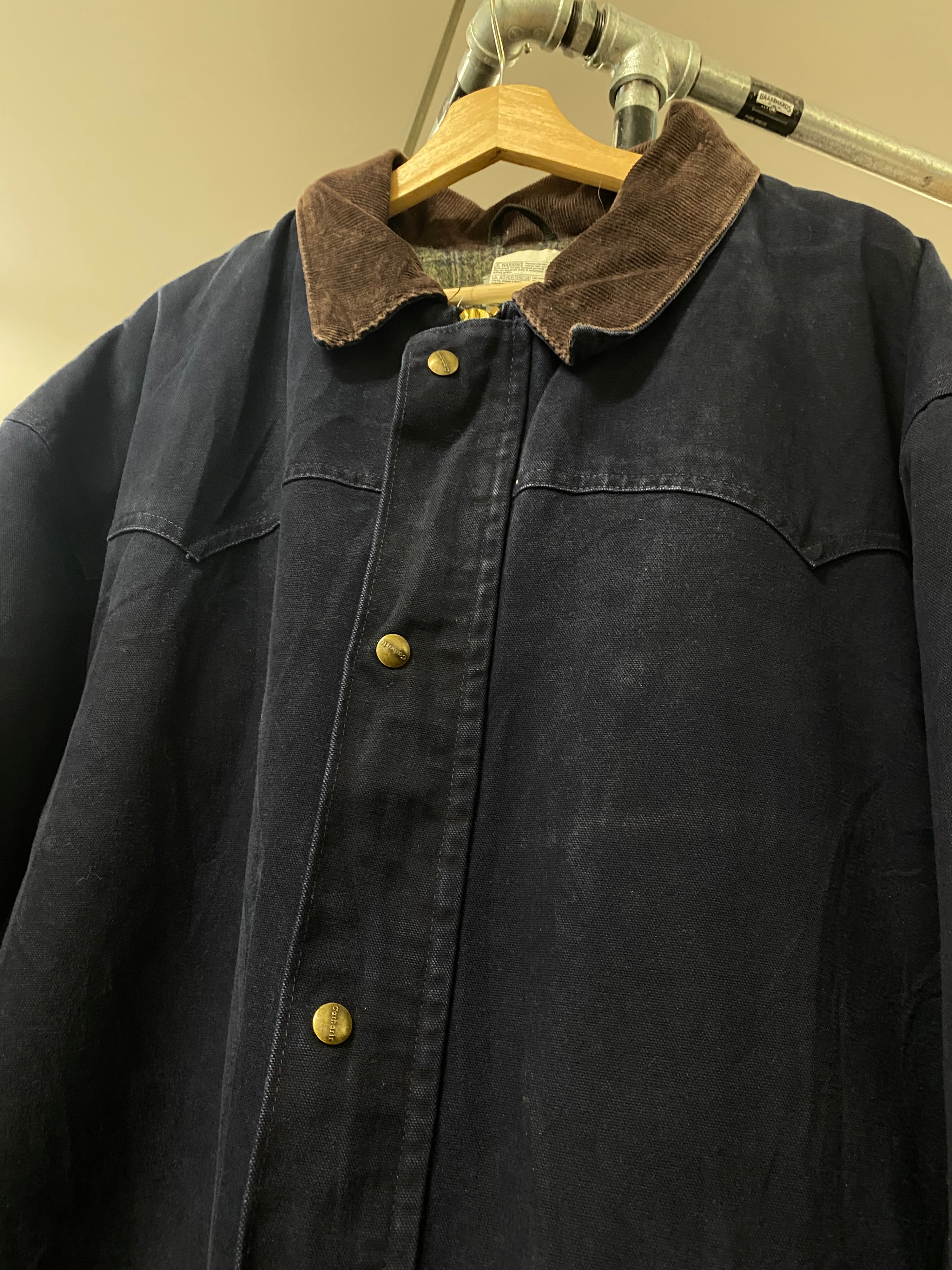 [2XLT] Vintage Carhartt C52 MDT Blanket Lined Chore Jacket