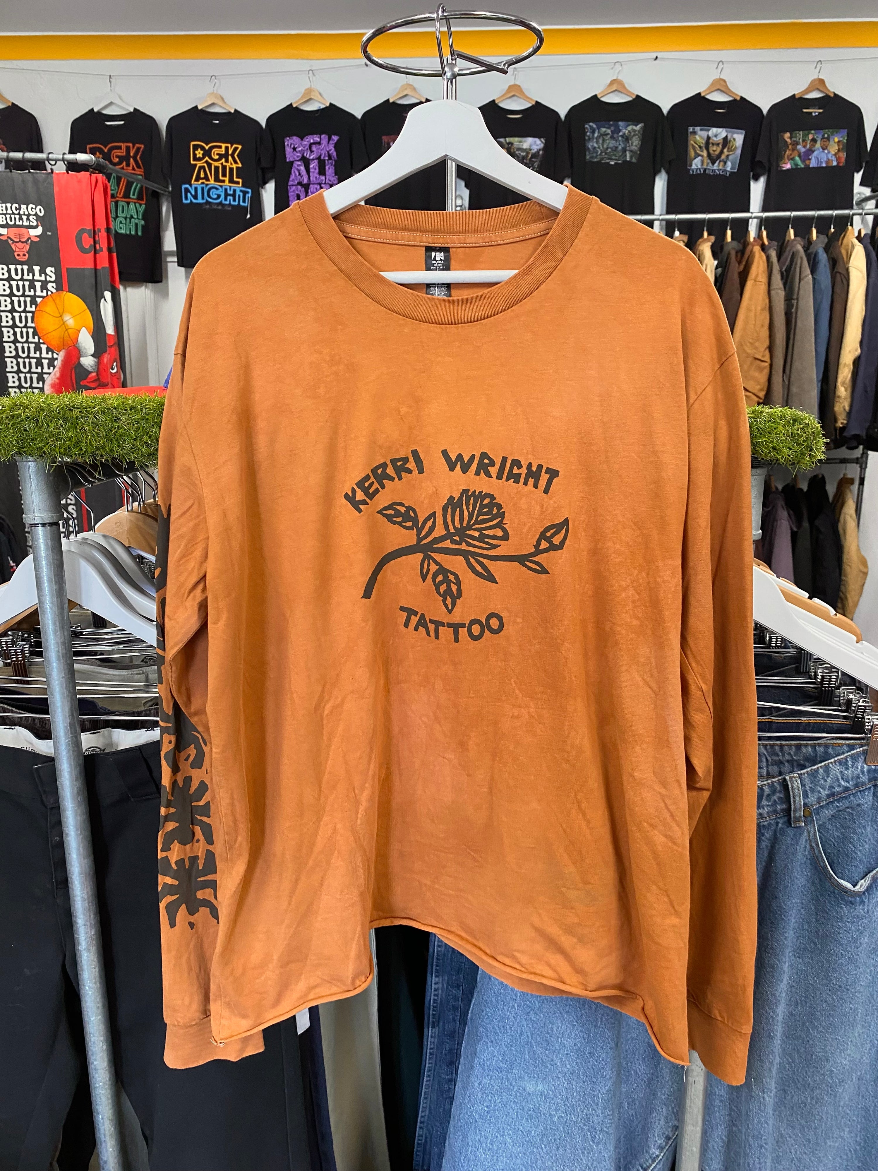 [XL] Kerri Wright Tattoo Long Sleeve Double Sided Tshirt
