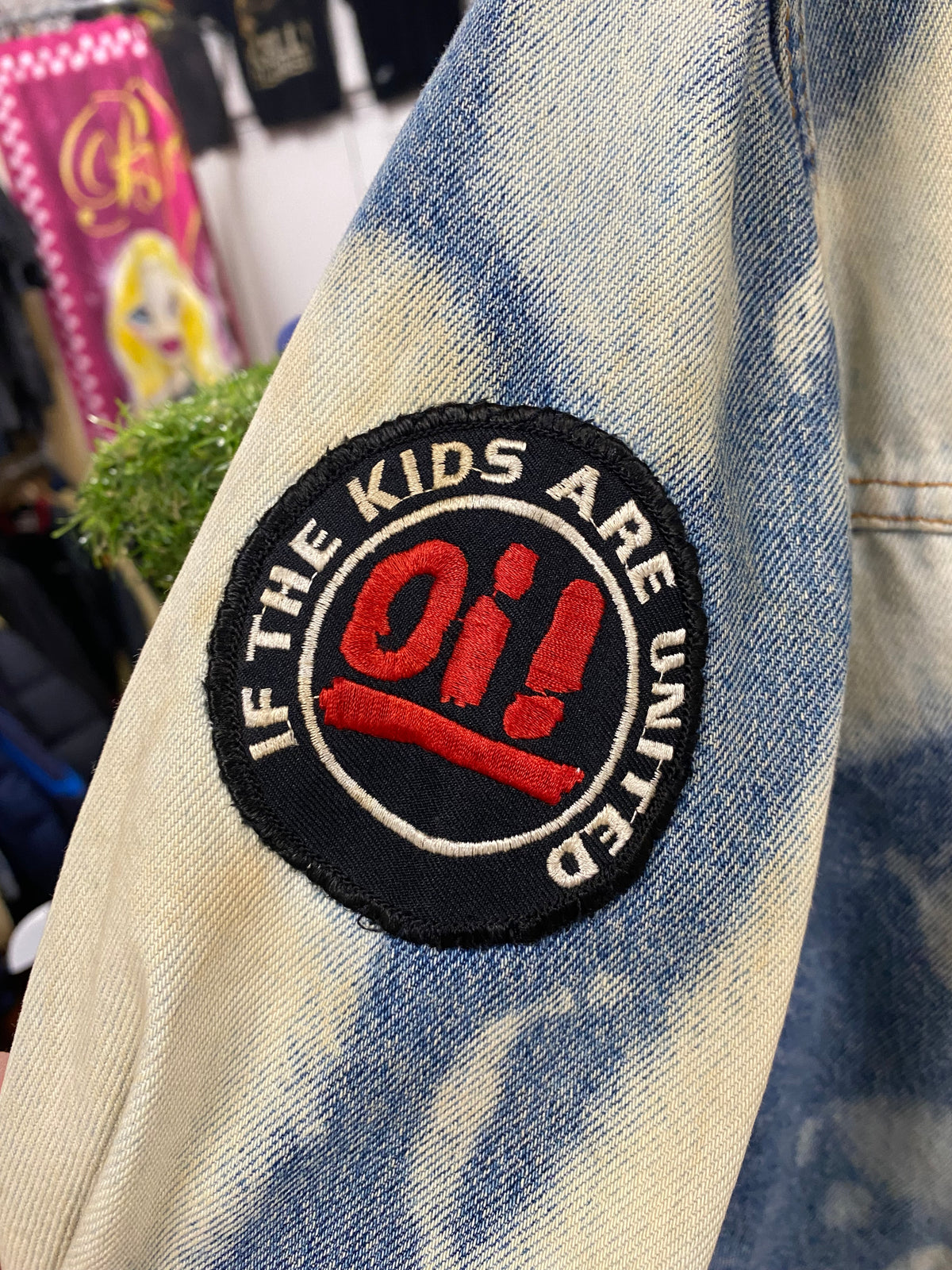 [XL] Vintage LEE Riders Acid Wash Denim Jacket