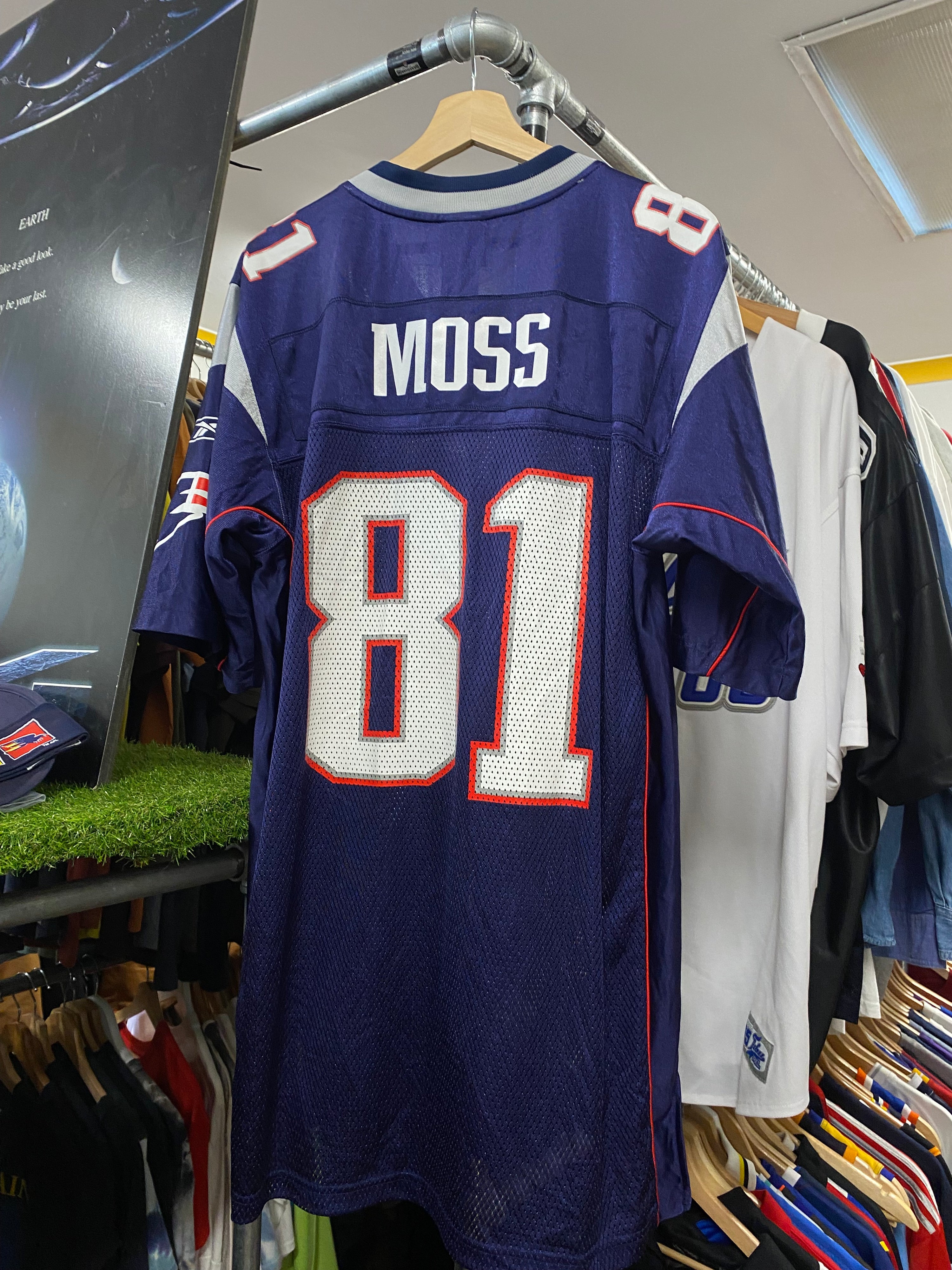 [L] NE Patriots #81 Moss Jersey