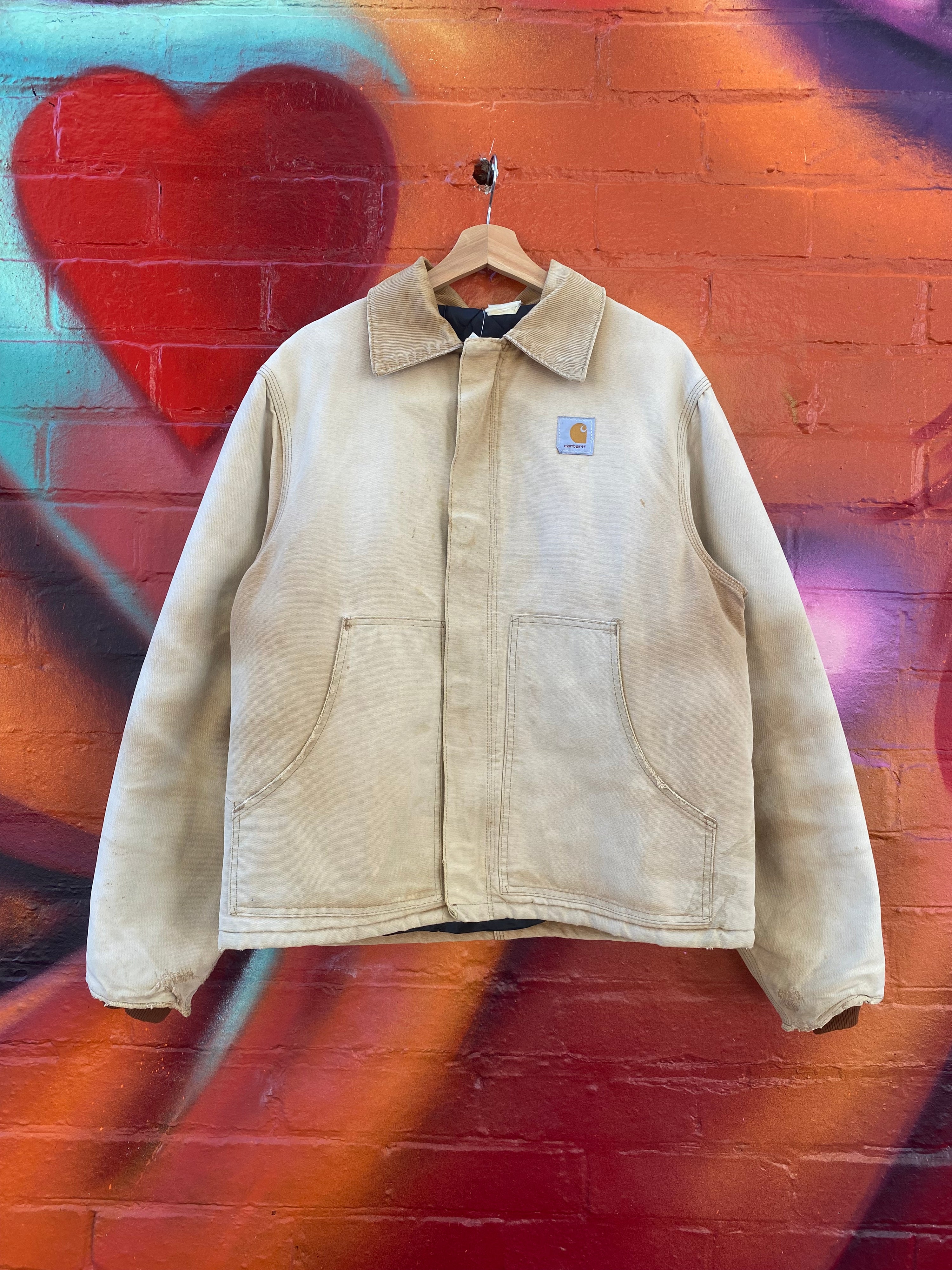 [L] Vintage Carhartt JQ196 Faded Brown Jacket