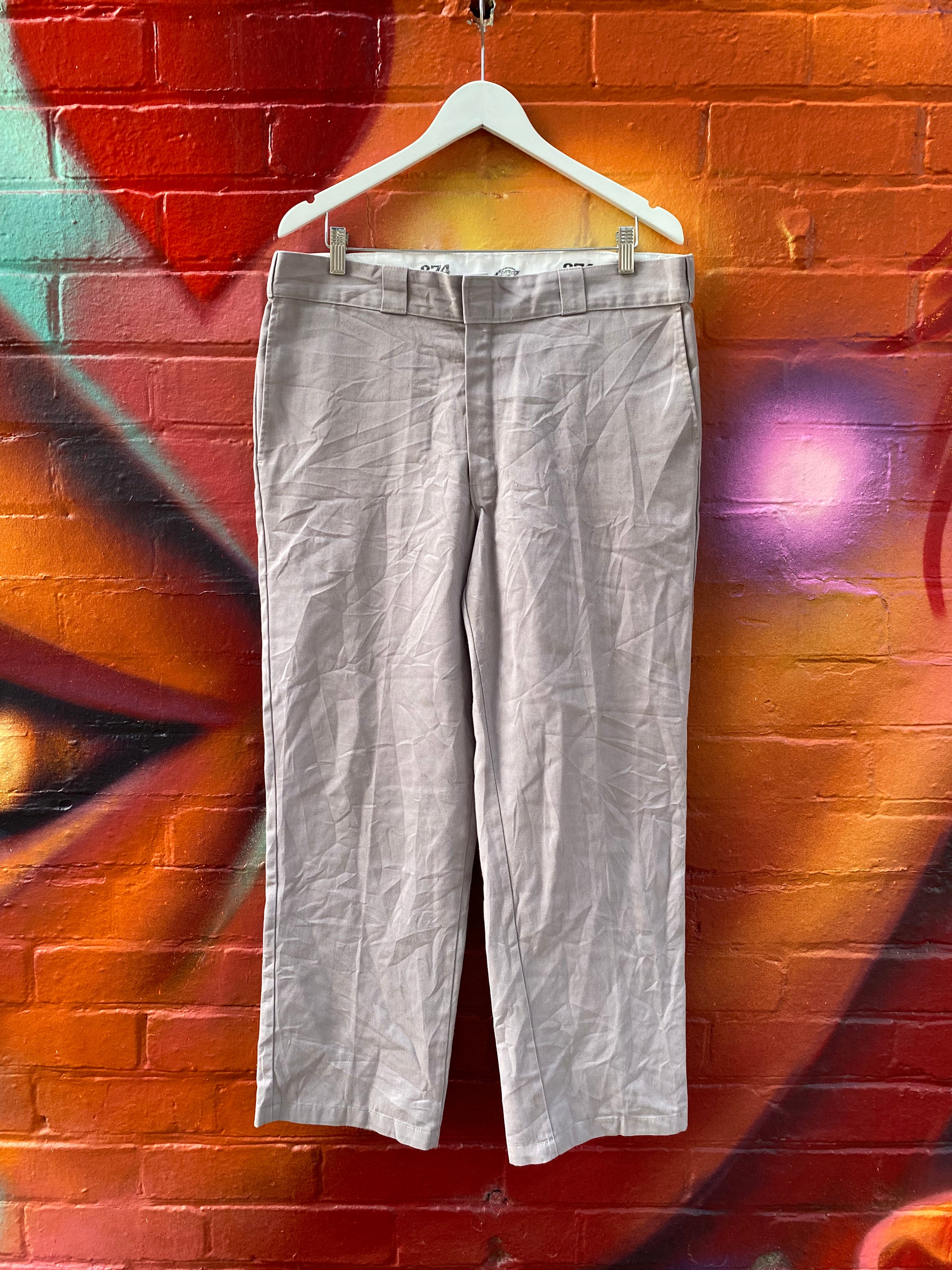 [38] Dickies Light Grey Work Pants D178