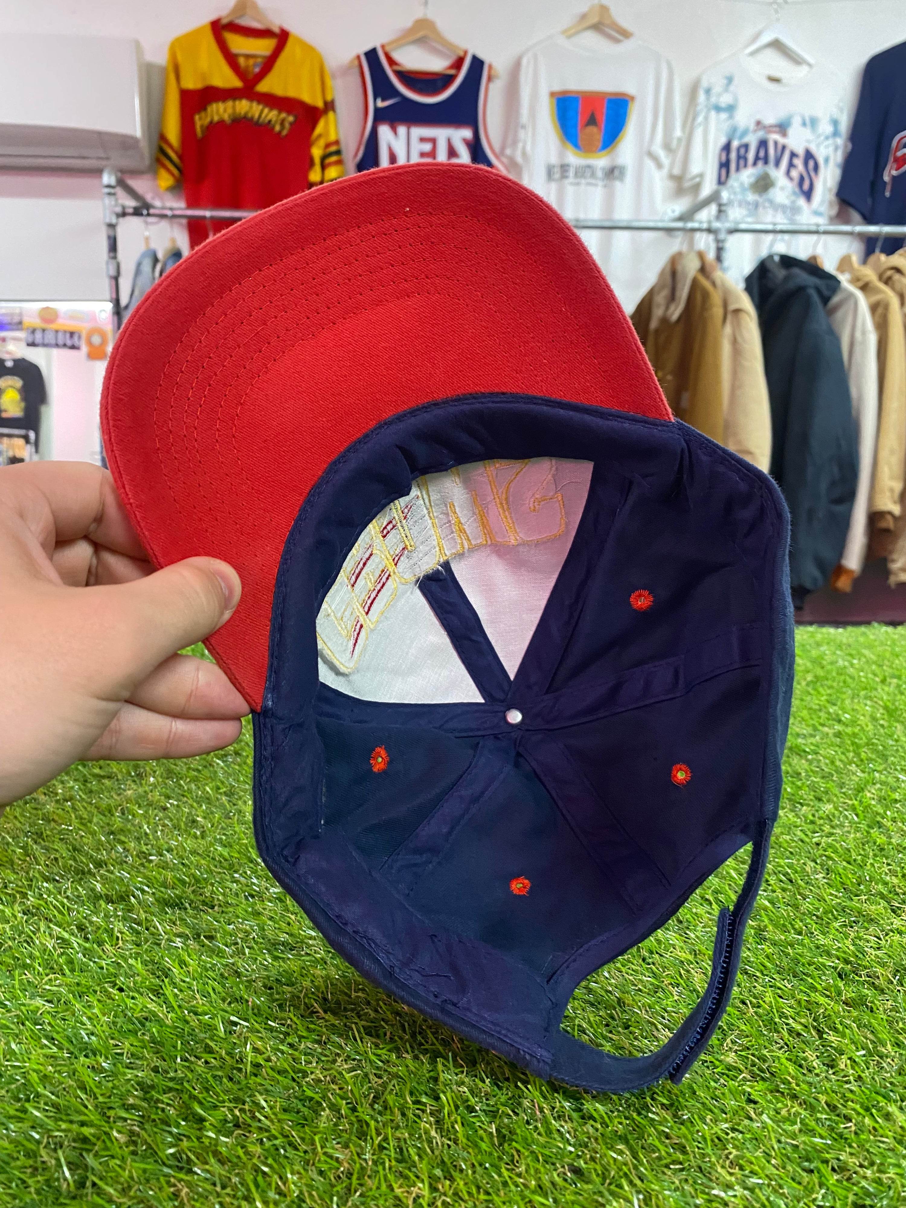 Vintage Adelaide Crows Logo Through 'CROWS' Text Cap