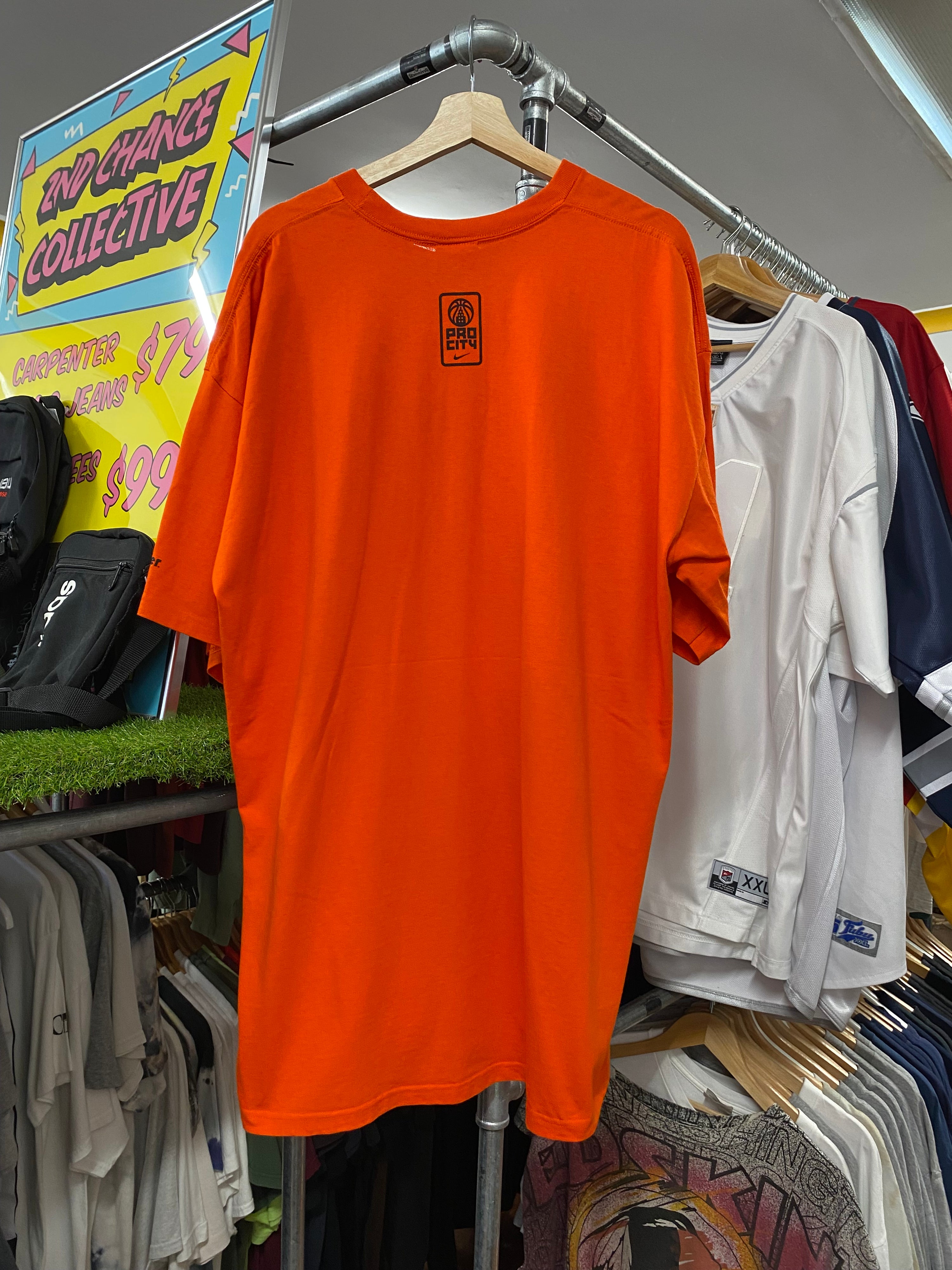 2XL - Nike Los Angeles Pro City Basketball Orange Tshirt