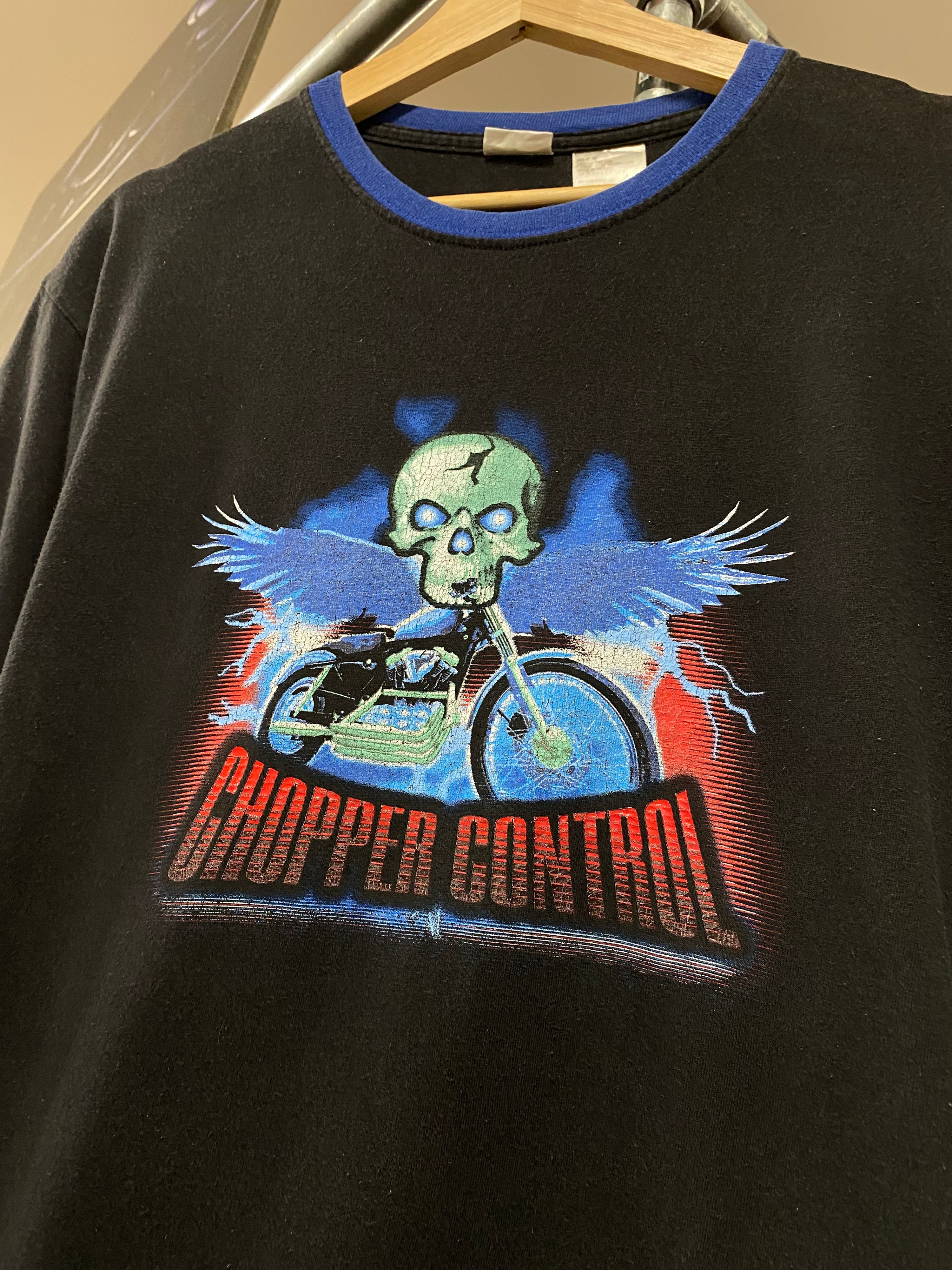 [M] Chopper Control Skull Motorbike Tee