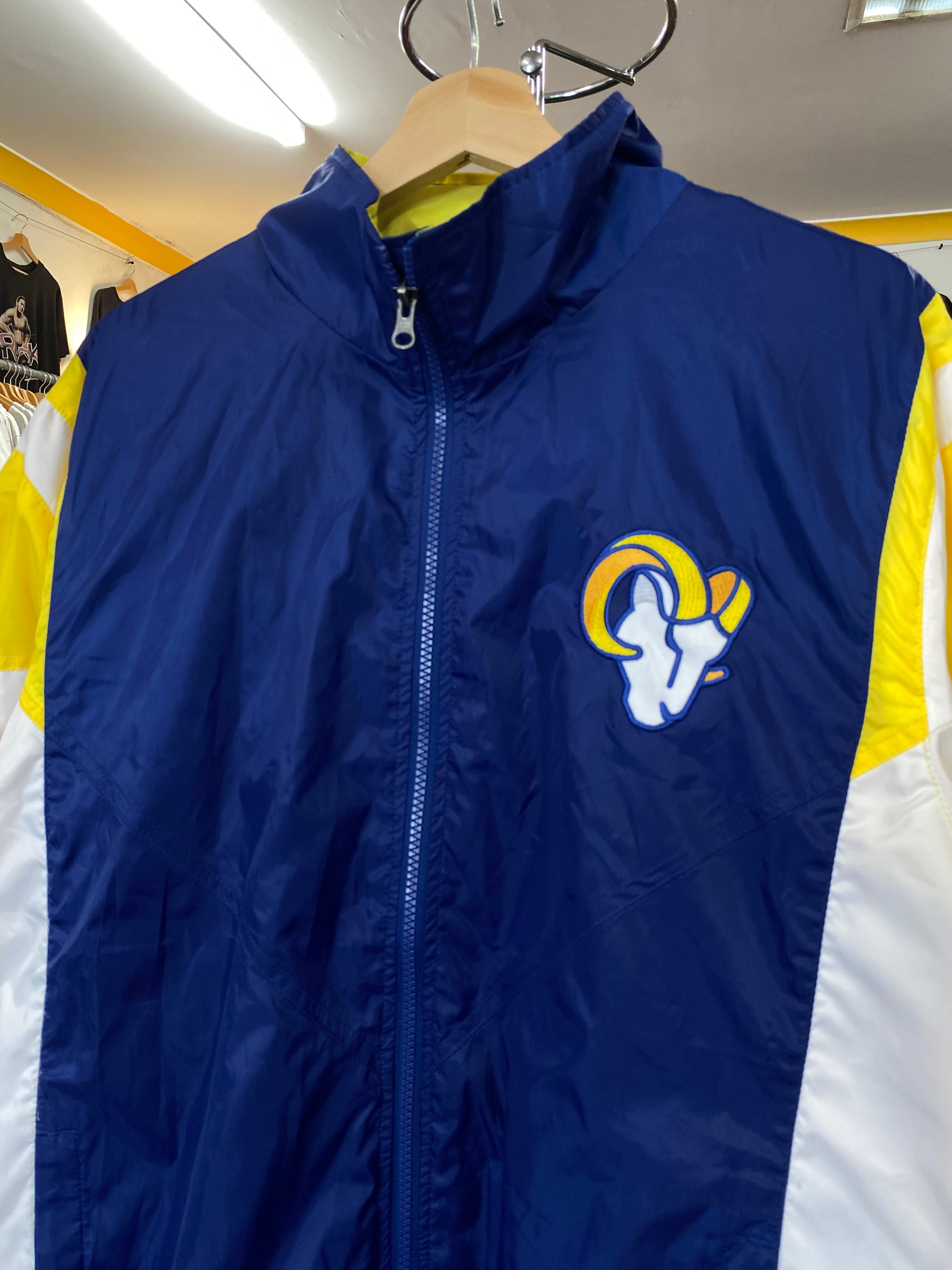 [L] Starter x Los Angeles Rams Zip Up Windbreaker