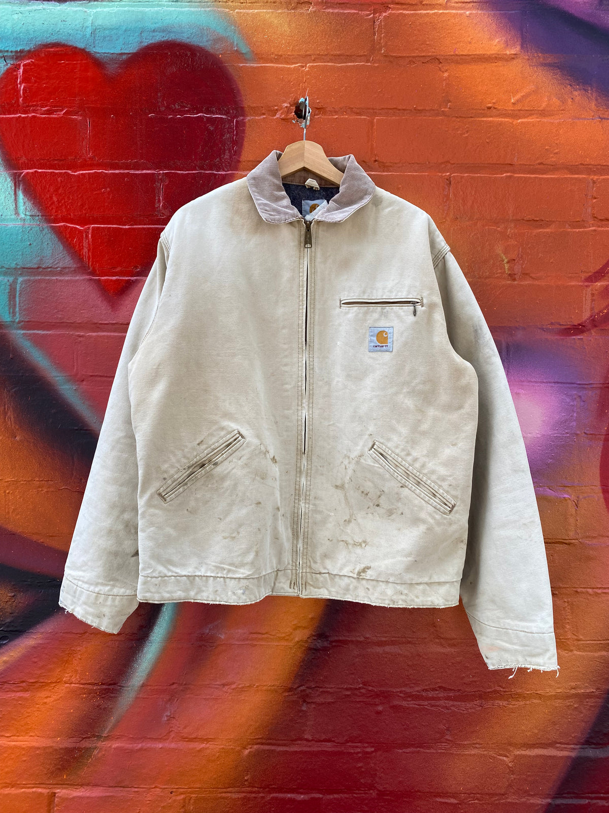 [L] Vintage Carhartt Faded Brown Detroit Jacket