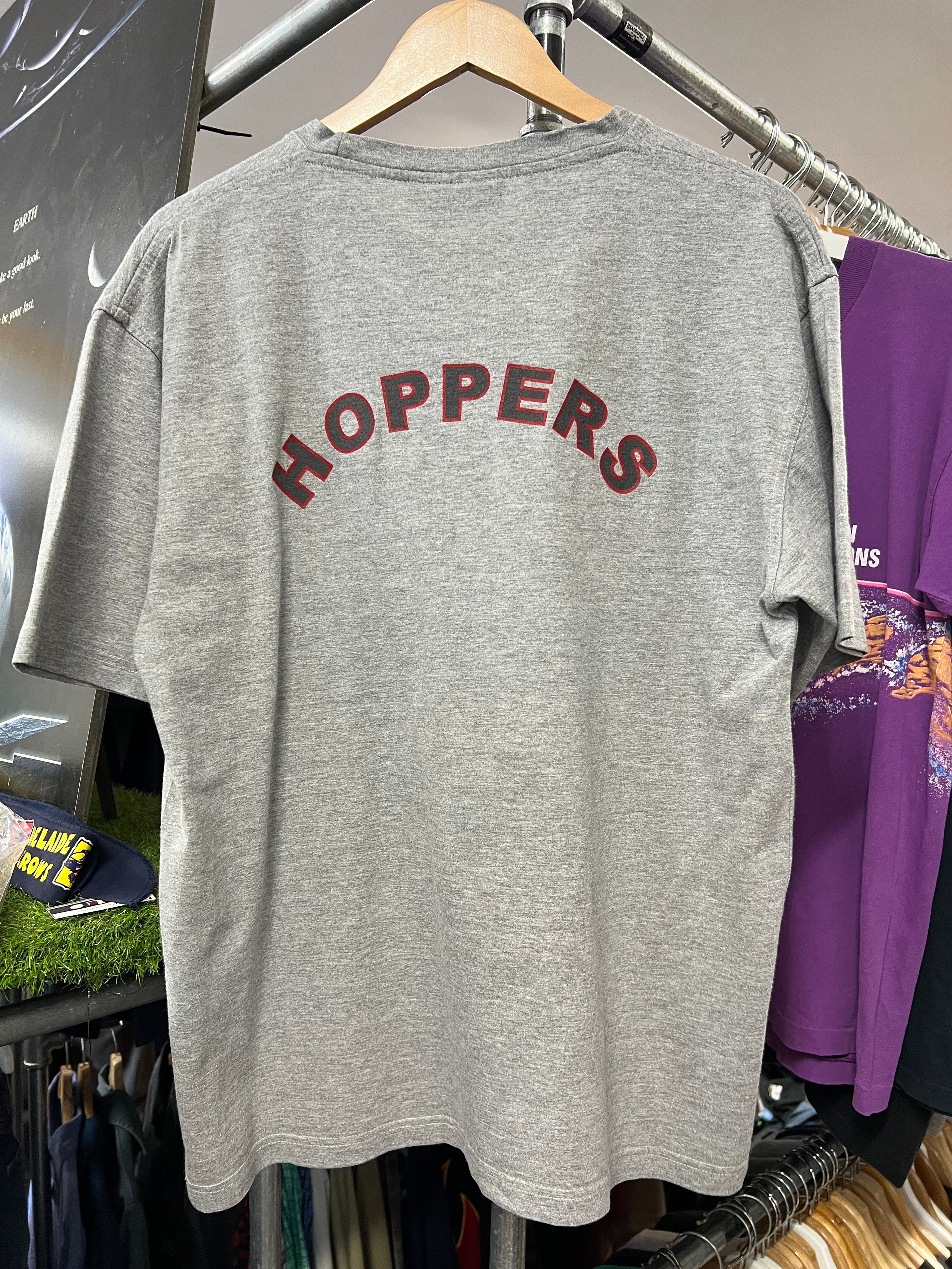 [M] HOPPERS Vollyball Grey DS Tee