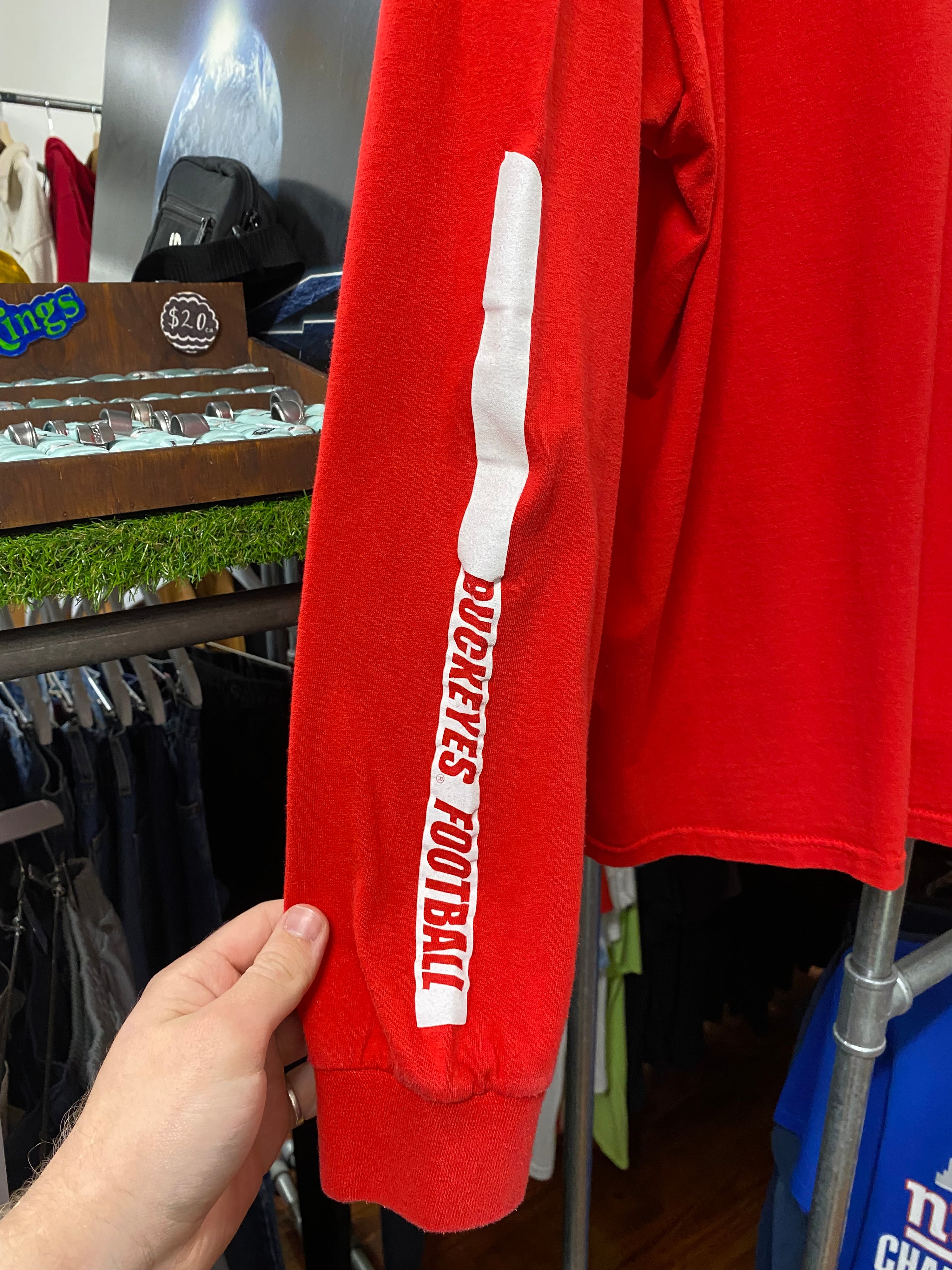 XL - Nike Ohio State Buckeyes Football Red LS